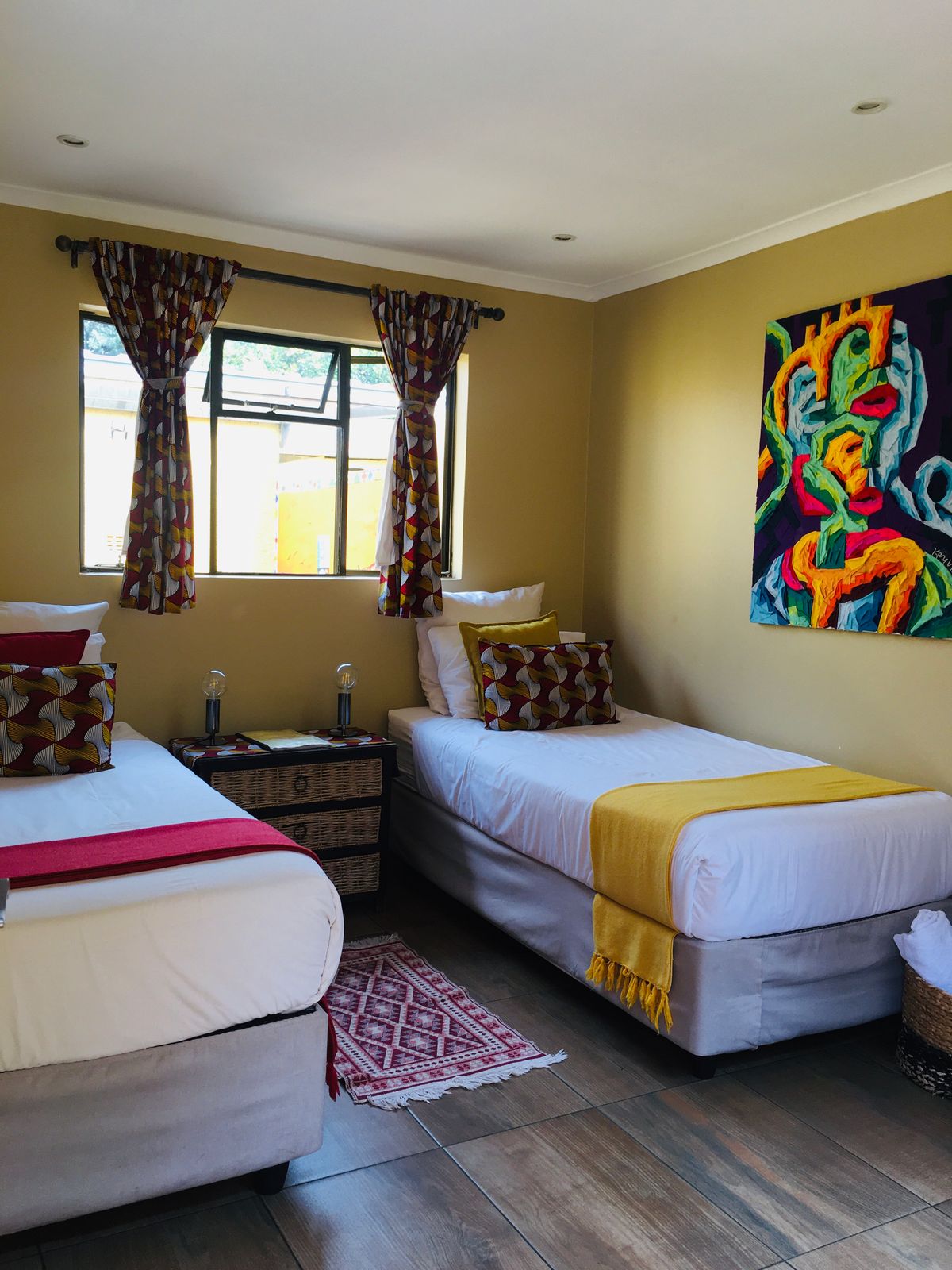 One of the rooms at the backpackers hostel