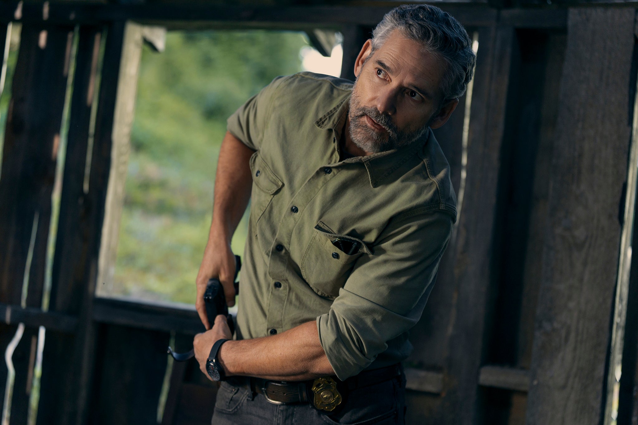 Woodsman: Bana in the Netflix drama ‘Untamed’