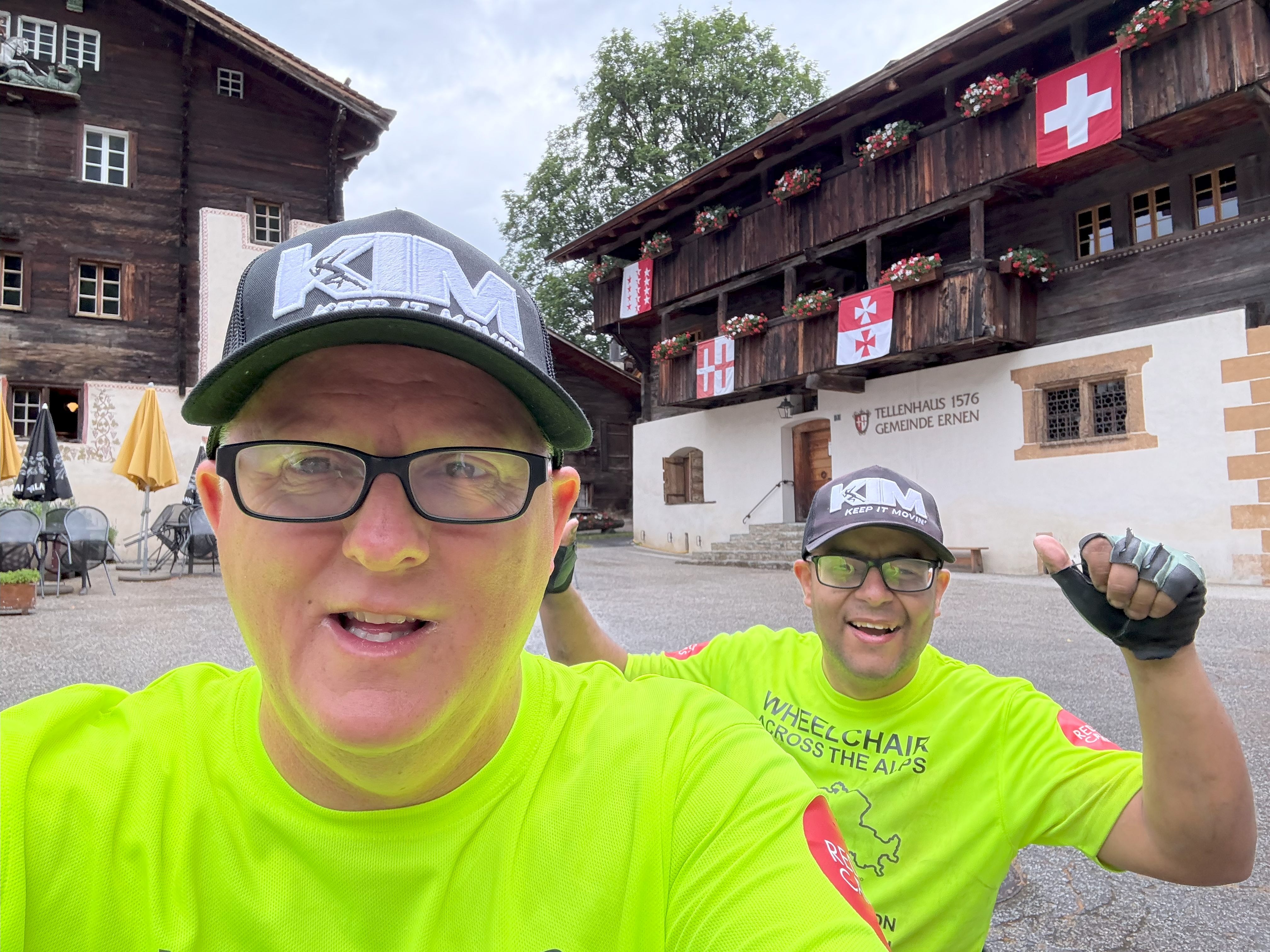 Ben and Peter became the first people in history to cross the Alps using only manual wheelchairs