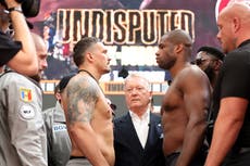 Usyk vs Dubois 2 live: Start time, undercard results and fight updates tonight