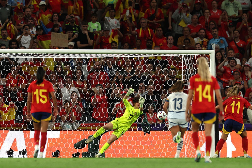 Putellas and Caldentey both missed penalties for Spain