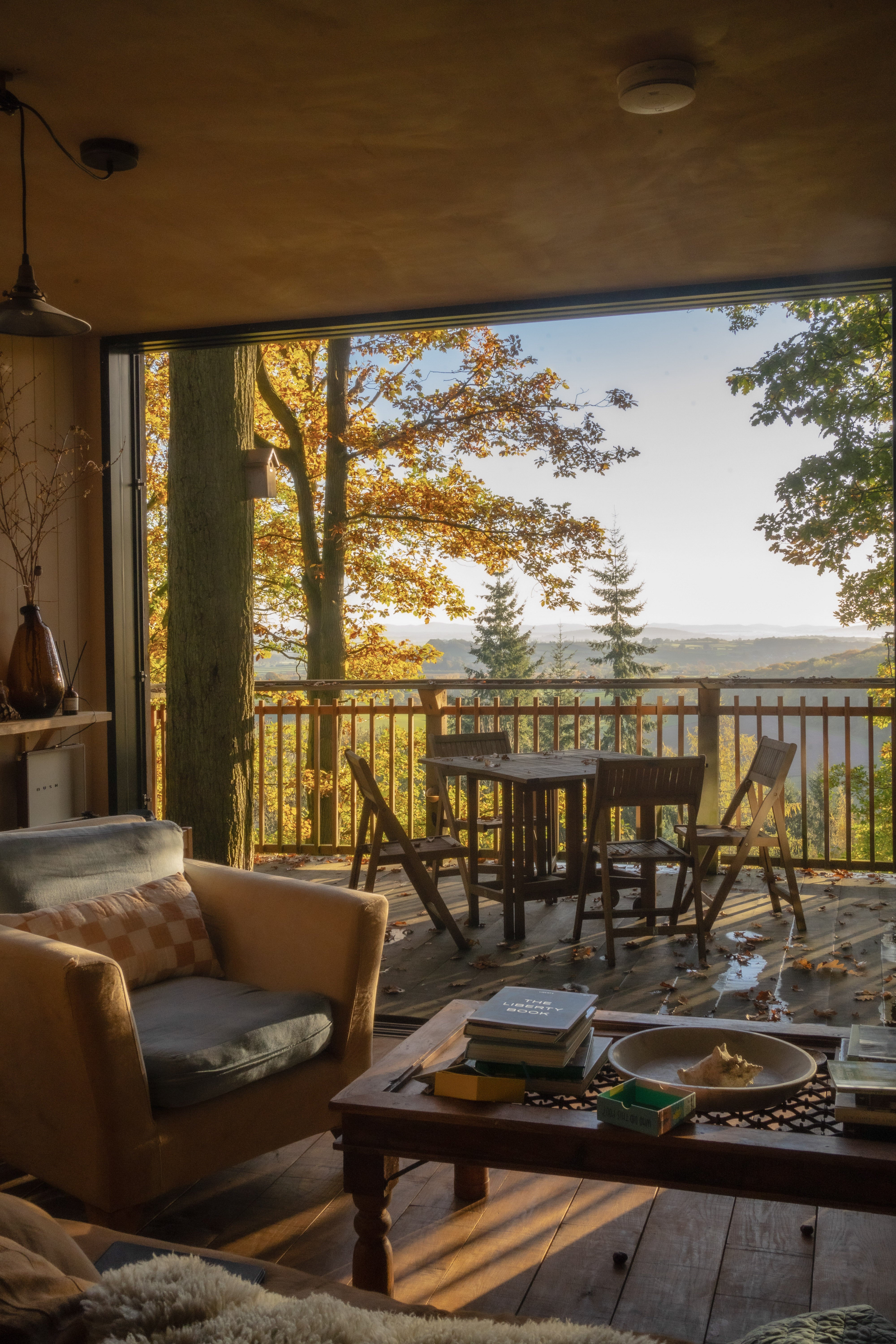 The views from the deck at The Quist stretch for miles across the Malverns