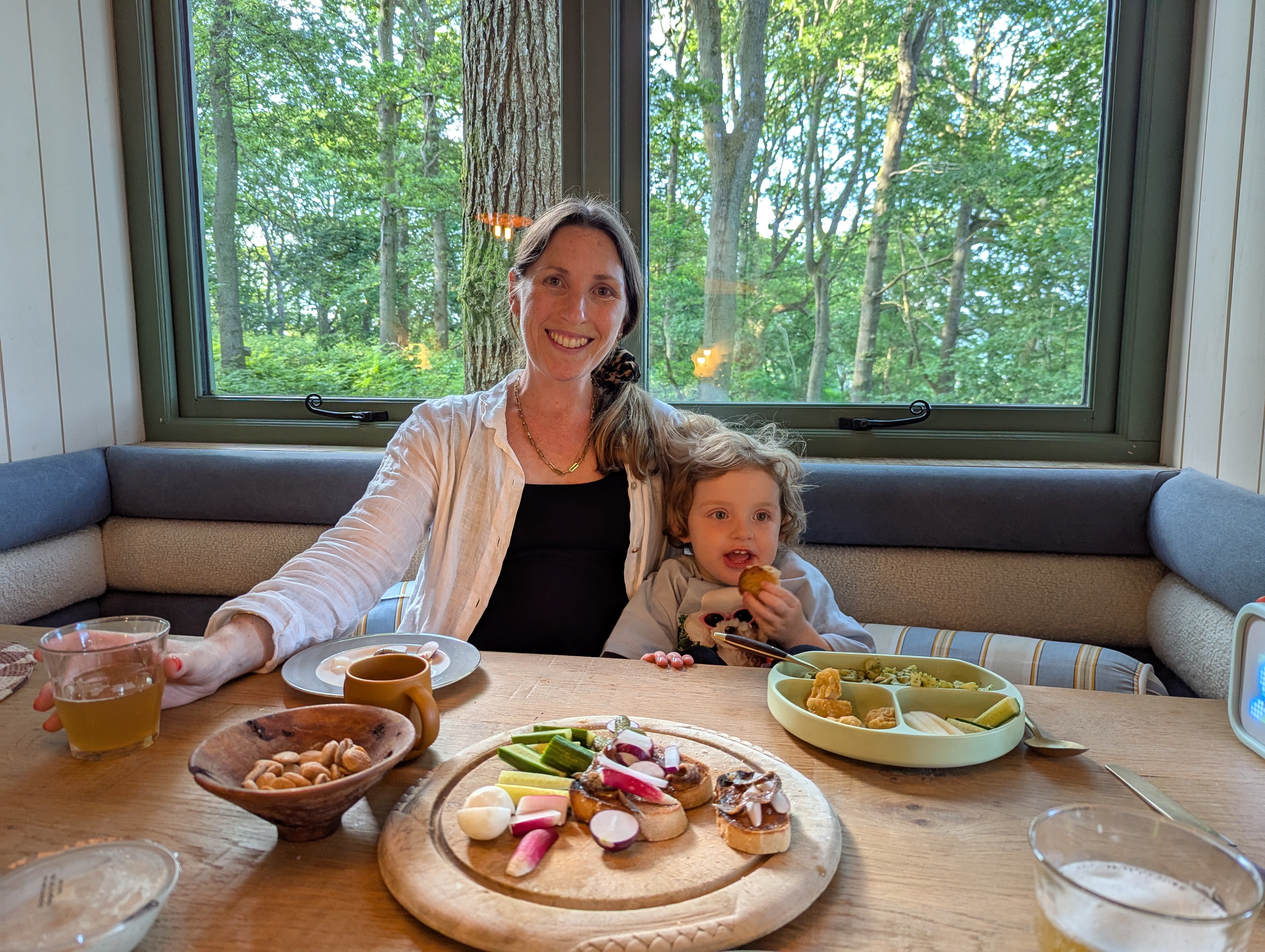 Writer, Emilee Tombs, with her daughter at The Quist in Hereford