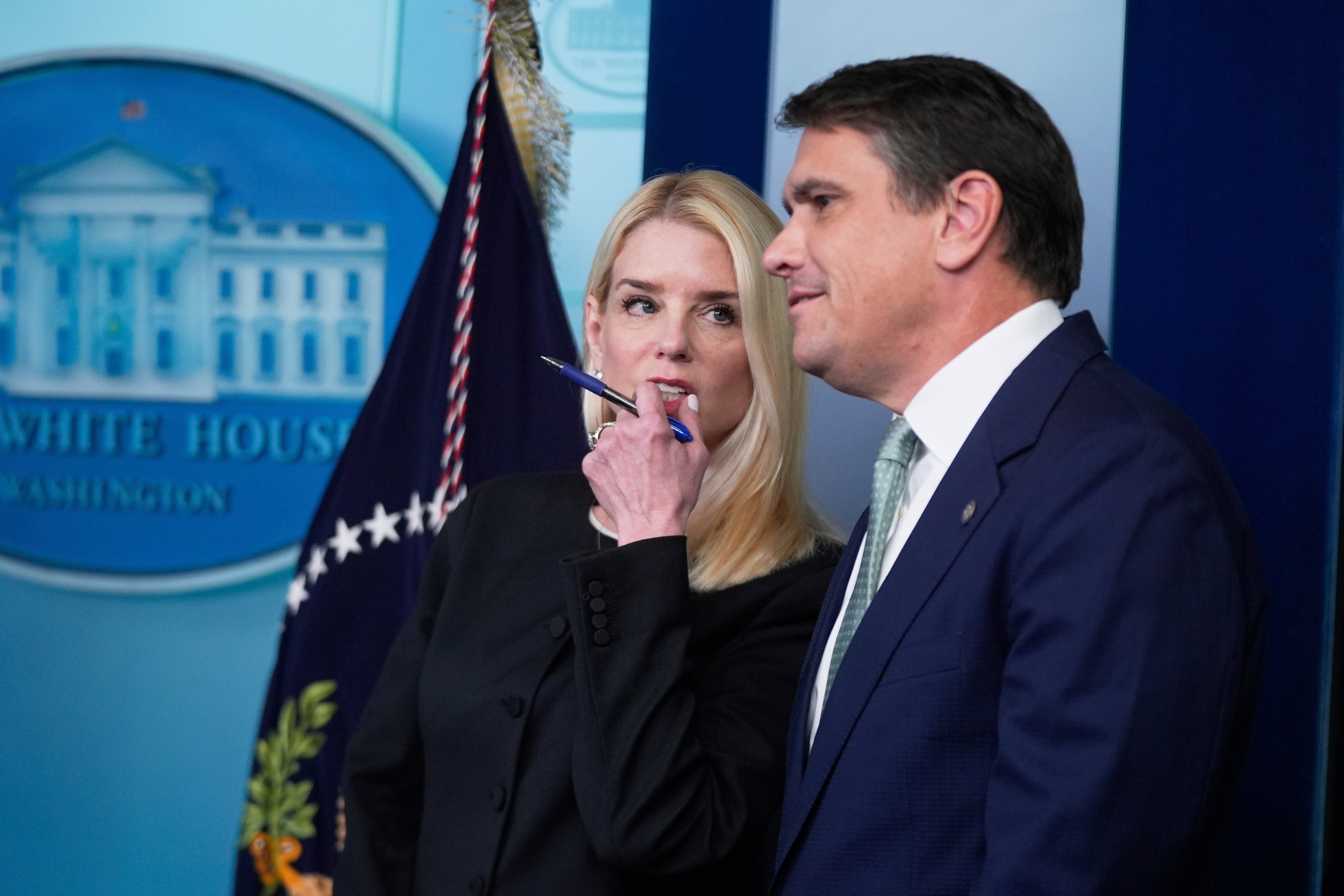 Attorney General Pam Bondi and Deputy Attorney General Todd Blanche filed motions to release transcripts associated with the grand jury indictments of Epstein and Maxwell — a move one lawmaker labeled as ‘ridiculous’