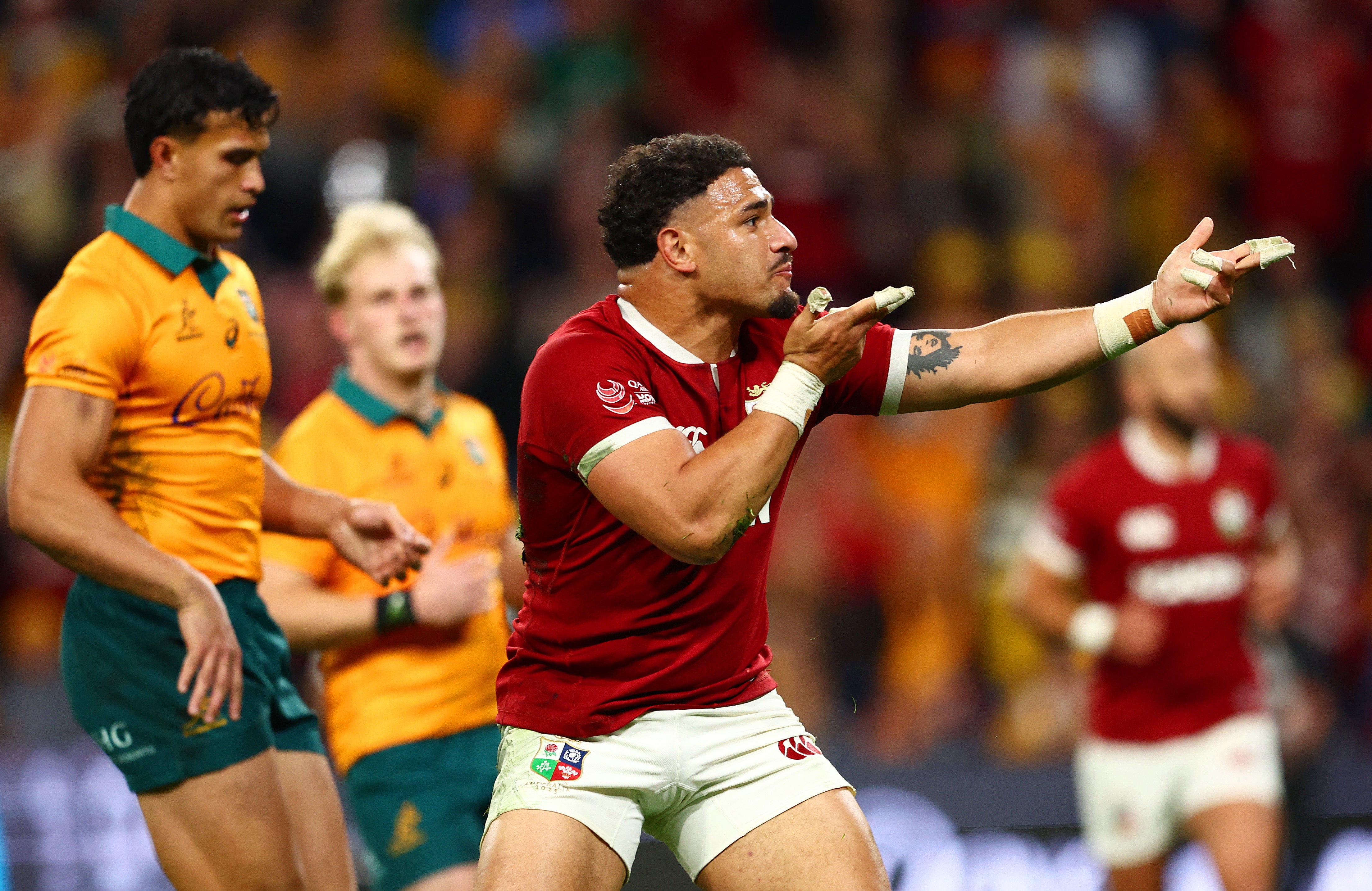Sione Tuipulotu: ‘It’s crazy that the Lions can close out the series in my hometown’