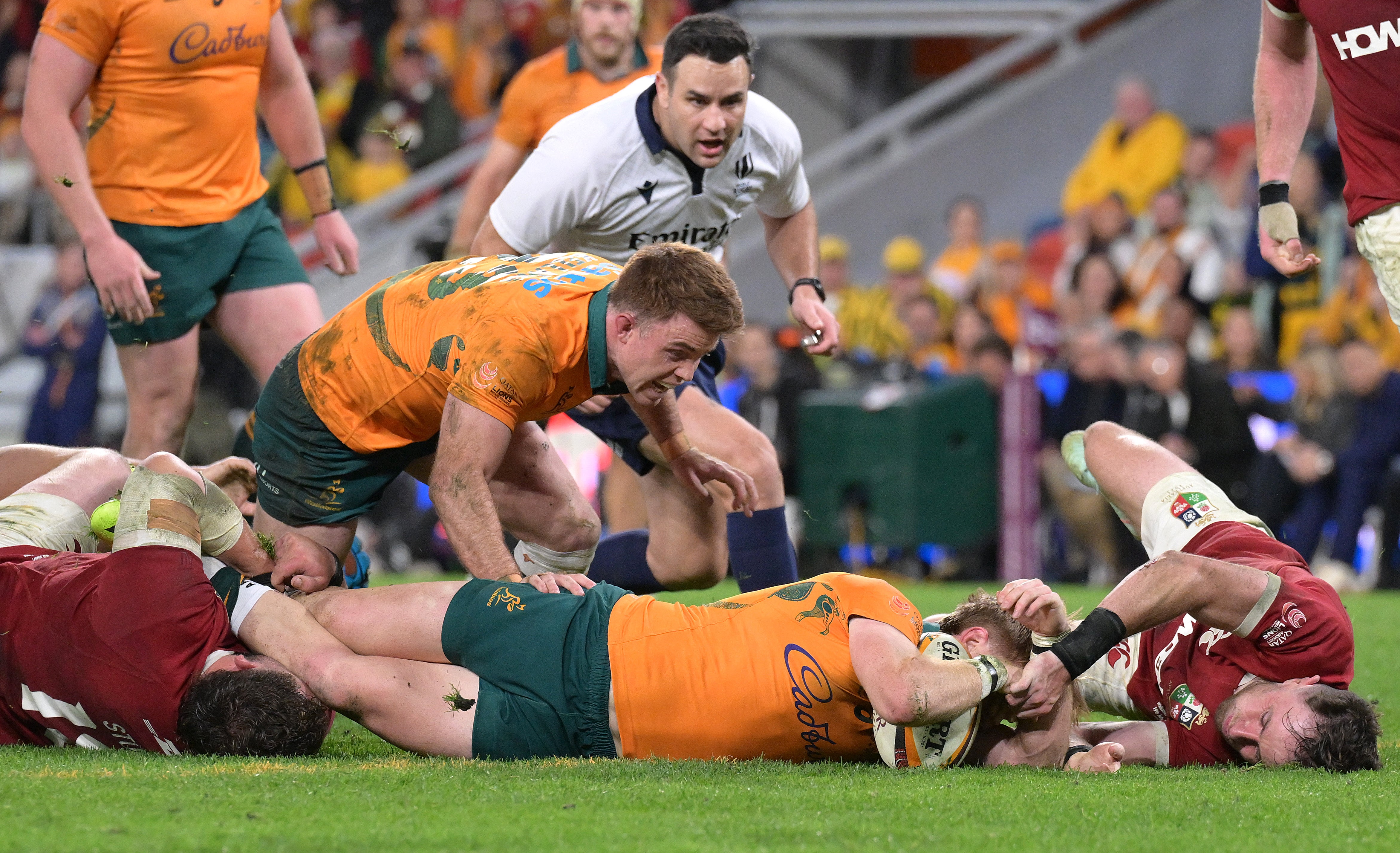 Tate McDermott scored for Australia but it was too little, too late