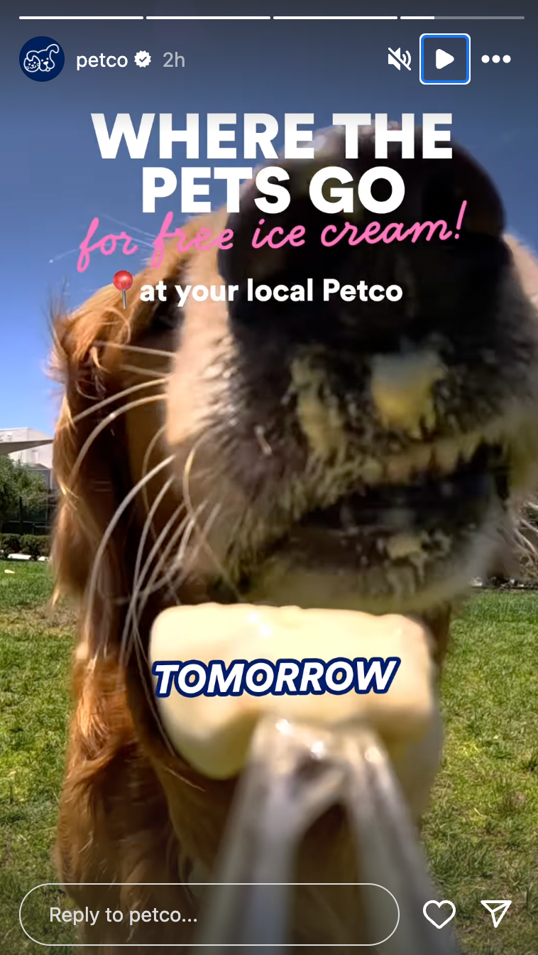 Petco is offering pets a chance to enjoy National Ice Cream Day