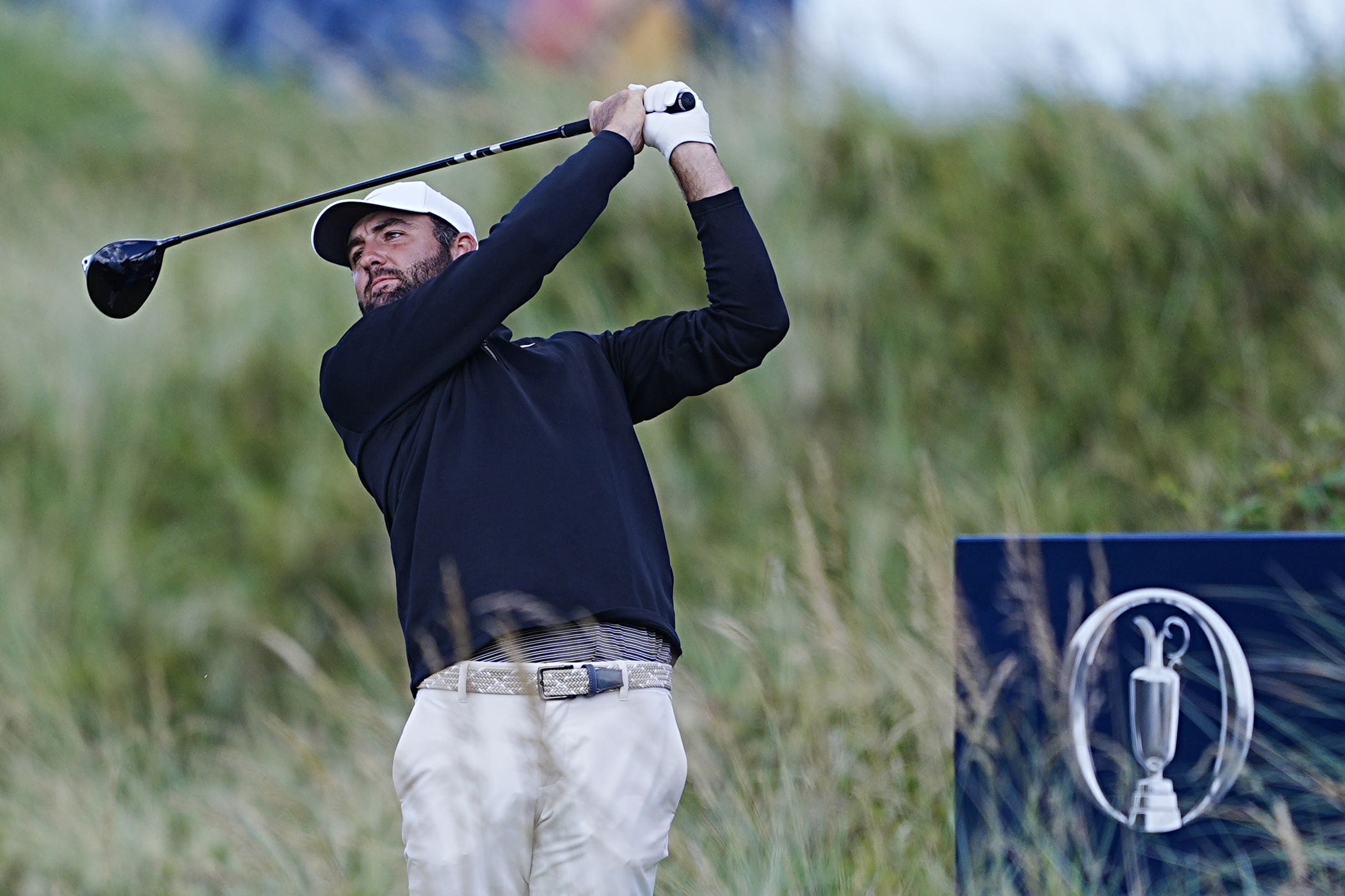 Scottie Scheffler opened up a two-shot lead midway through his third round of The Open (Peter Byrne/PA)