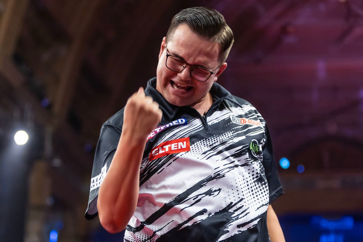 Gian van Veen caused a huge shock at the World Matchplay (Taylor Lanning/PDC)