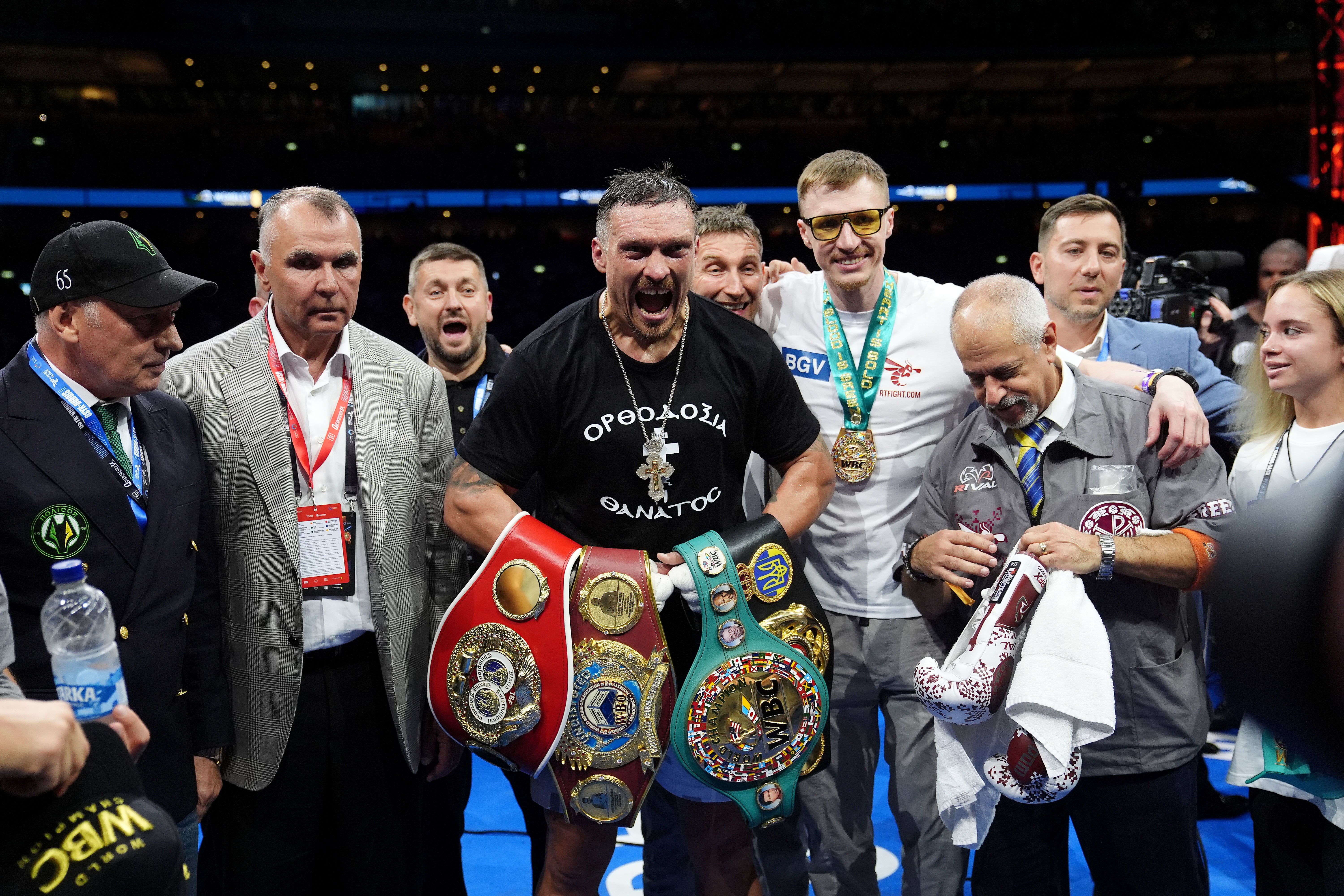 Usyk regained undisputed status on Saturday, reclaiming the IBF belt to hold all the major titles