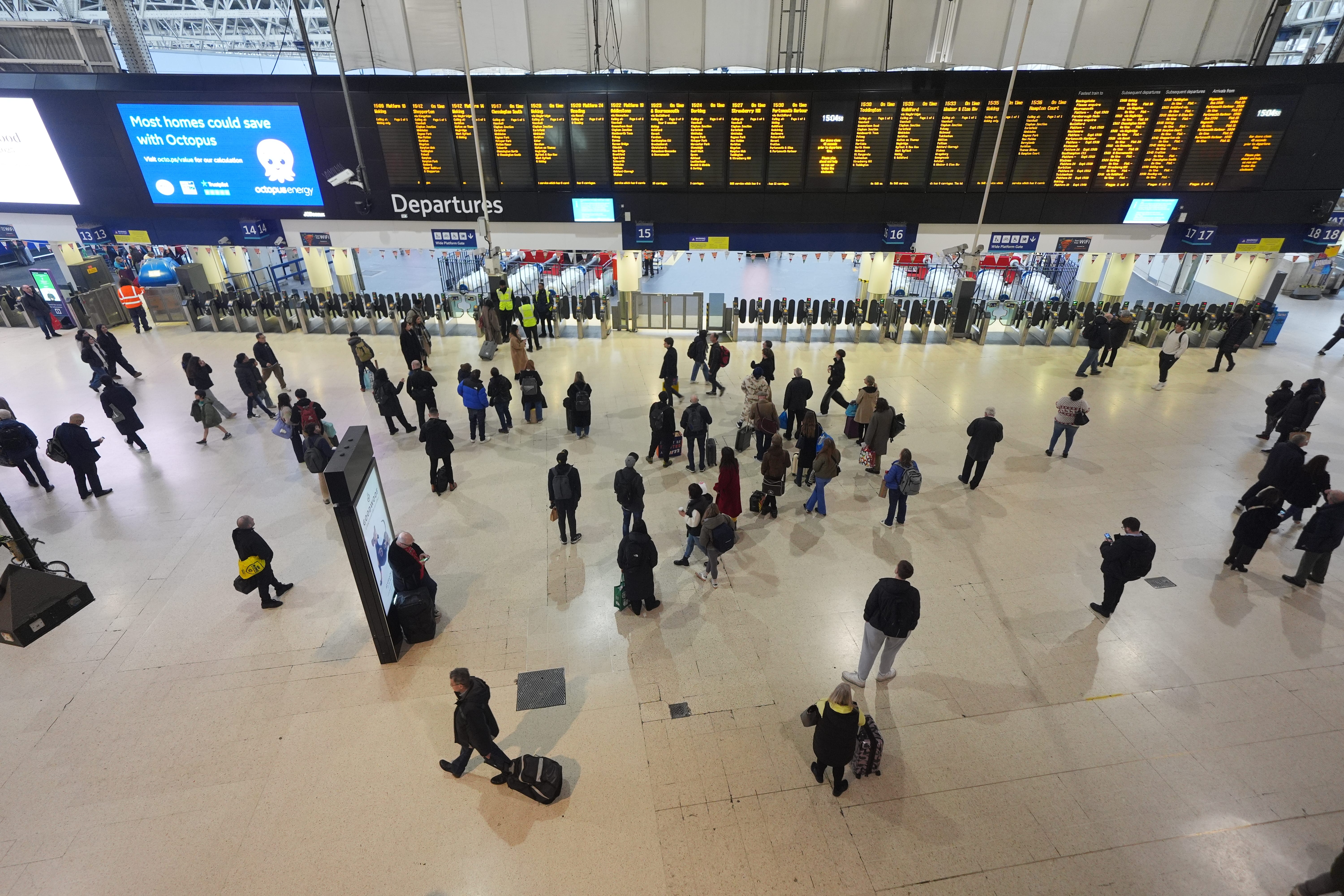 There has been a major signalling failure at London Waterloo station (Yui Mok/PA)