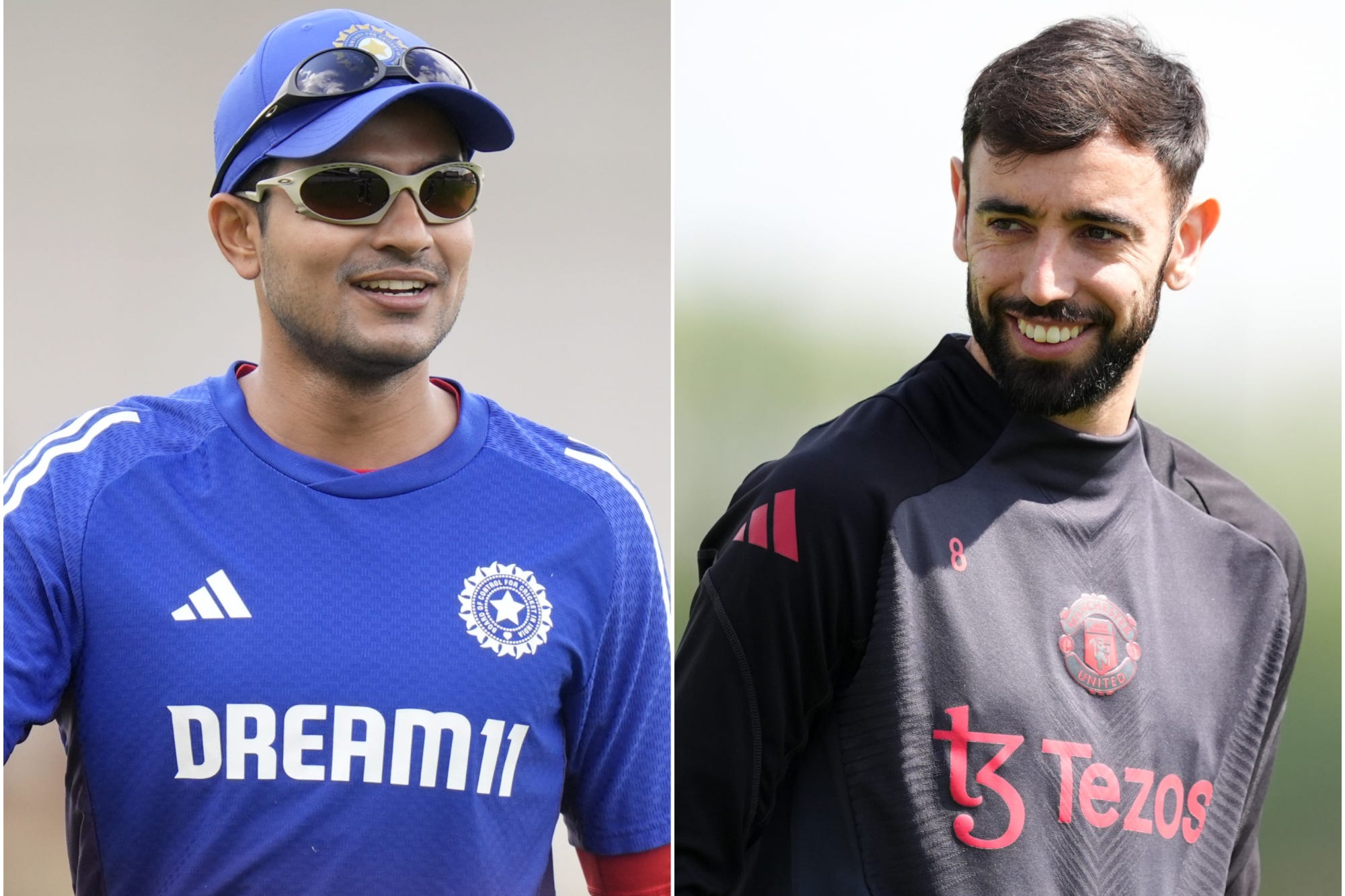 India’s cricketers visited Manchester United at their training ground (Danny Lawson/Martin Rickett/PA)