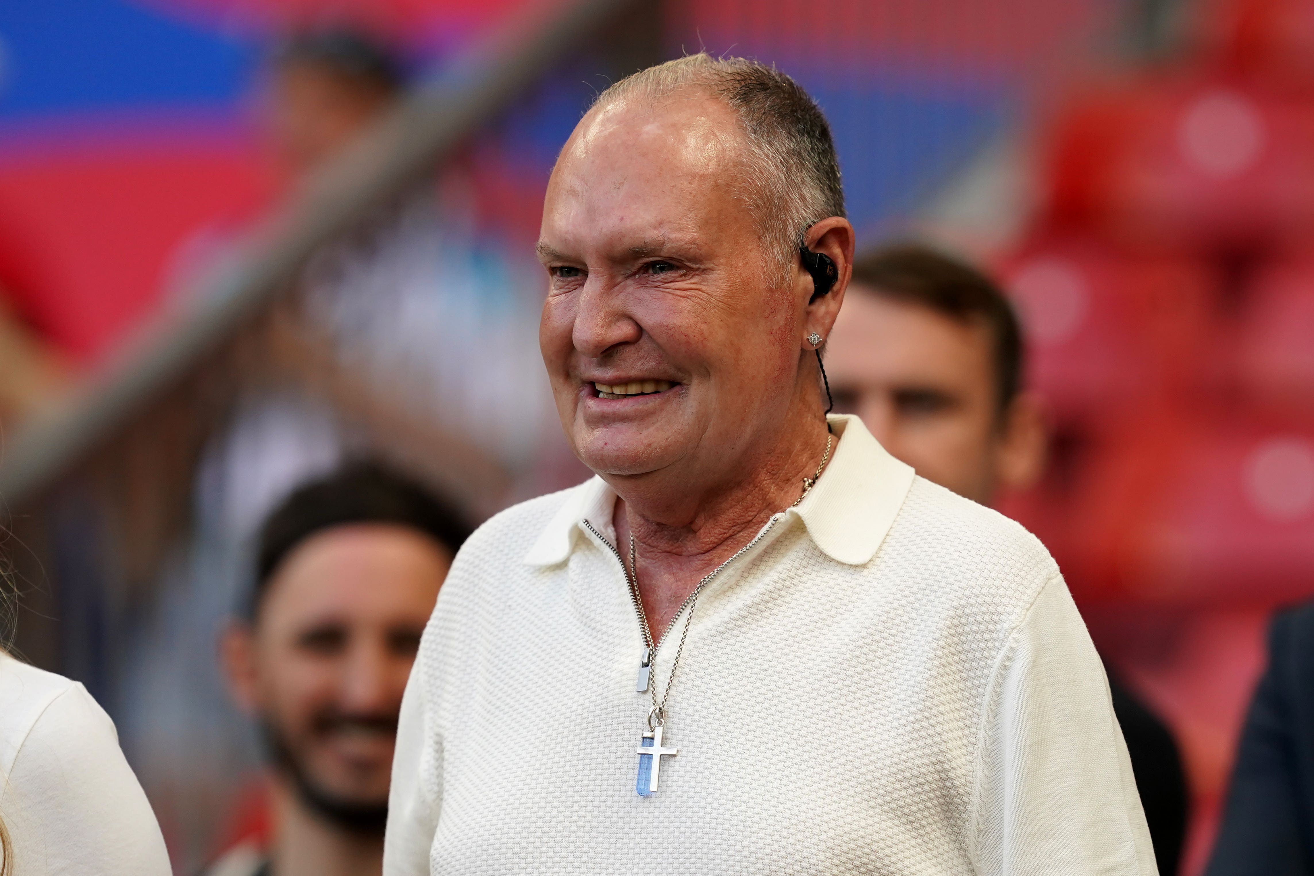 Former England midfielder Paul Gascoigne has been admitted to hospital, according to a report (Martin Rickett/PA)