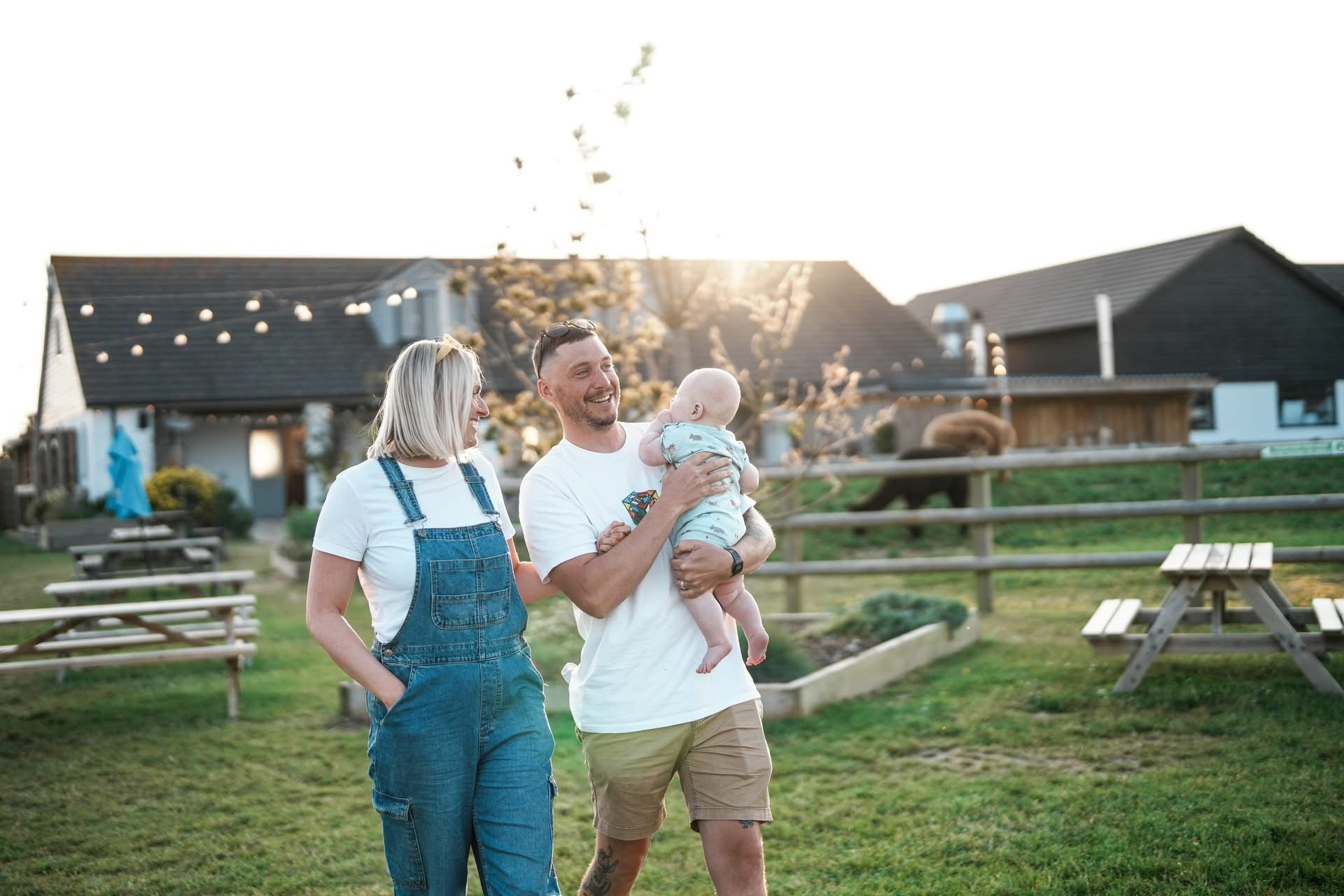 Macdonald's Farm in Cornwall has a café which serves wood-fired pizzas and barista coffee, as well as farmyard animals