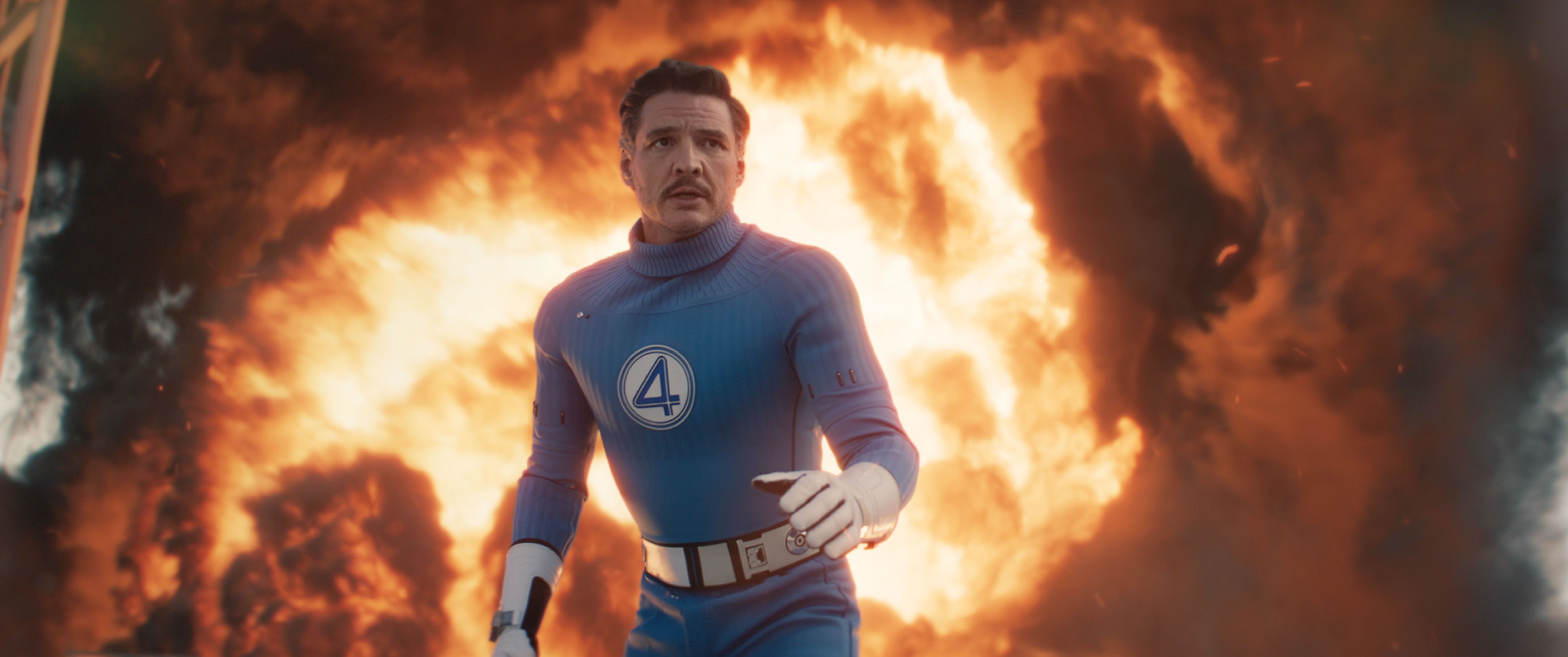 Pedro Pascal as Mister Fantastic in ‘The Fantastic Four: First Steps’