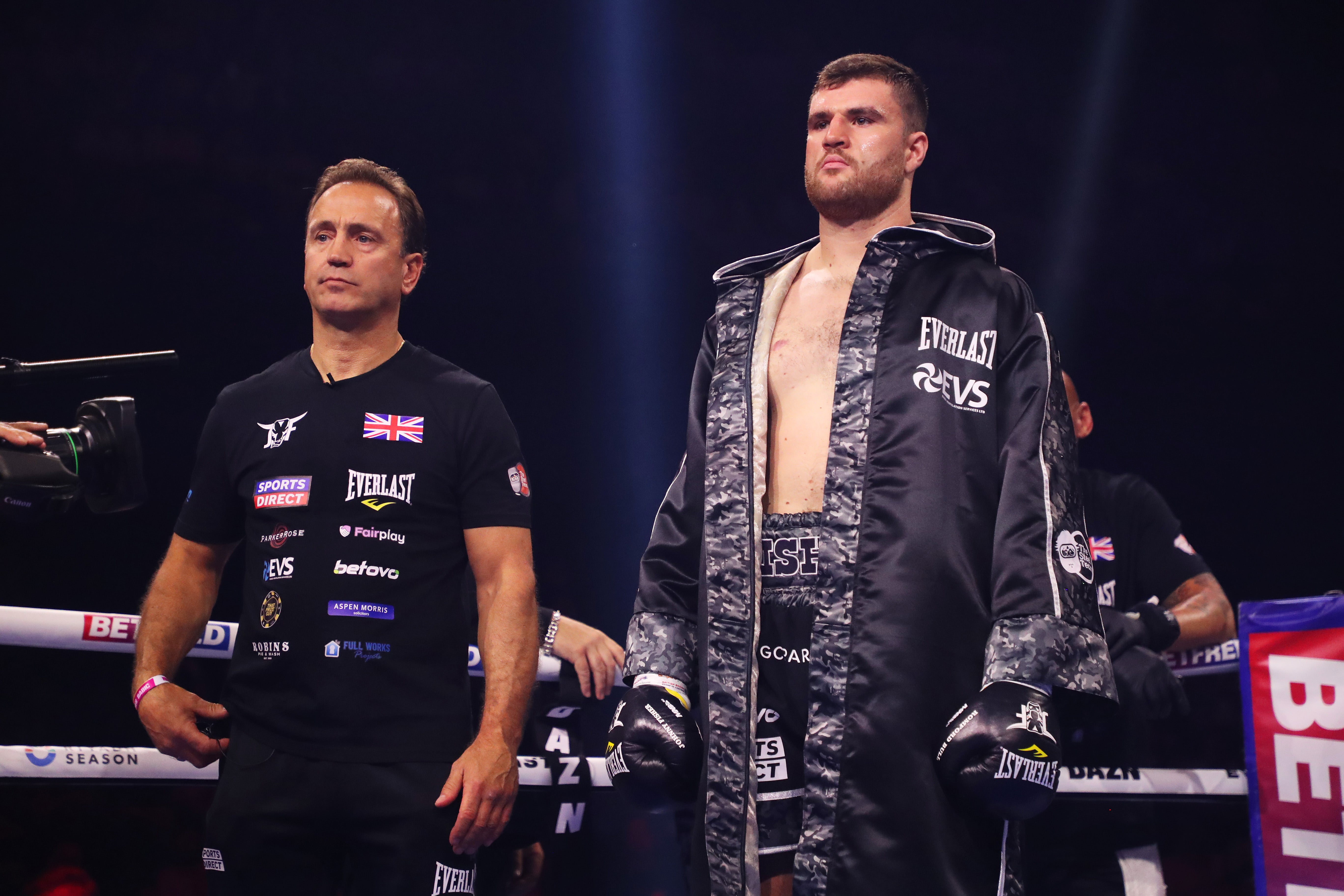 Johnny Fisher (right) with his now-former coach Mark Tibbs
