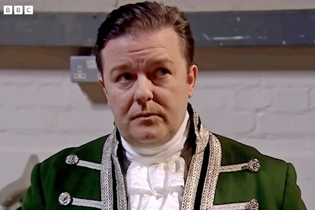 <p>Scene and not heard: Ricky Gervais series ‘Extras’ looked at life as a background actor 20 years ago</p>