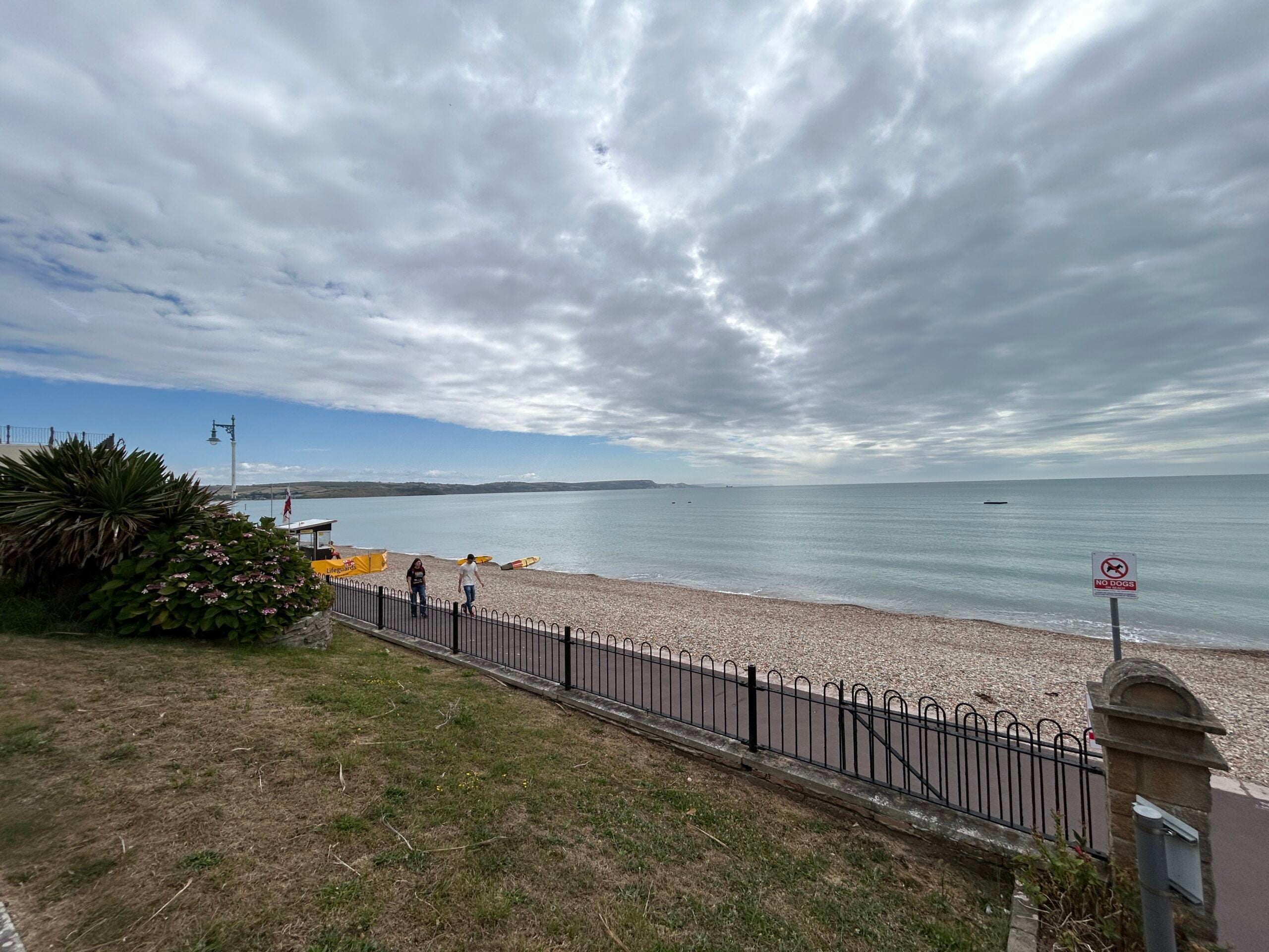 Sea rafts have been removed from Greenhill Beach in Weymouth