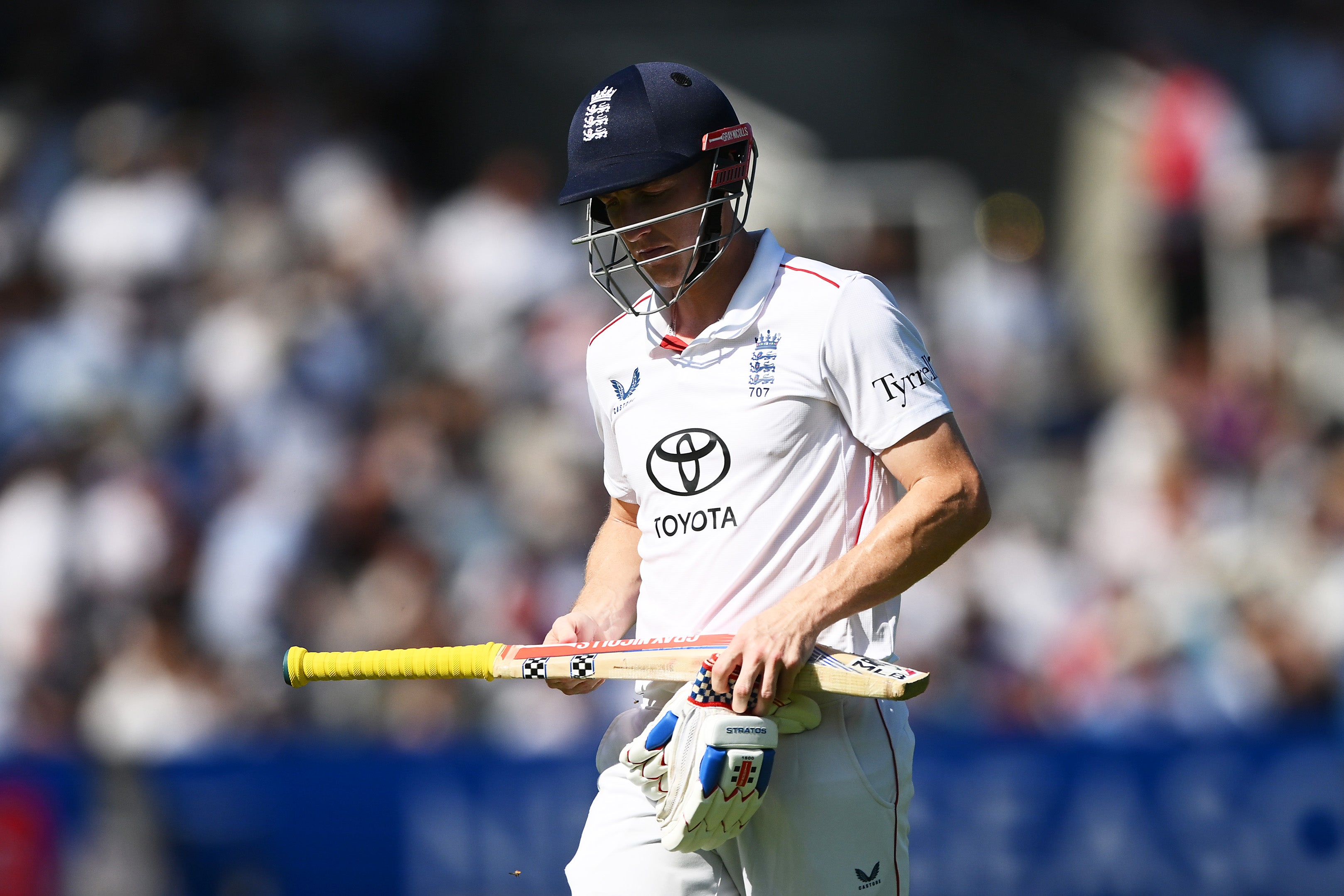 Harry Brook during England’s third Test versus India