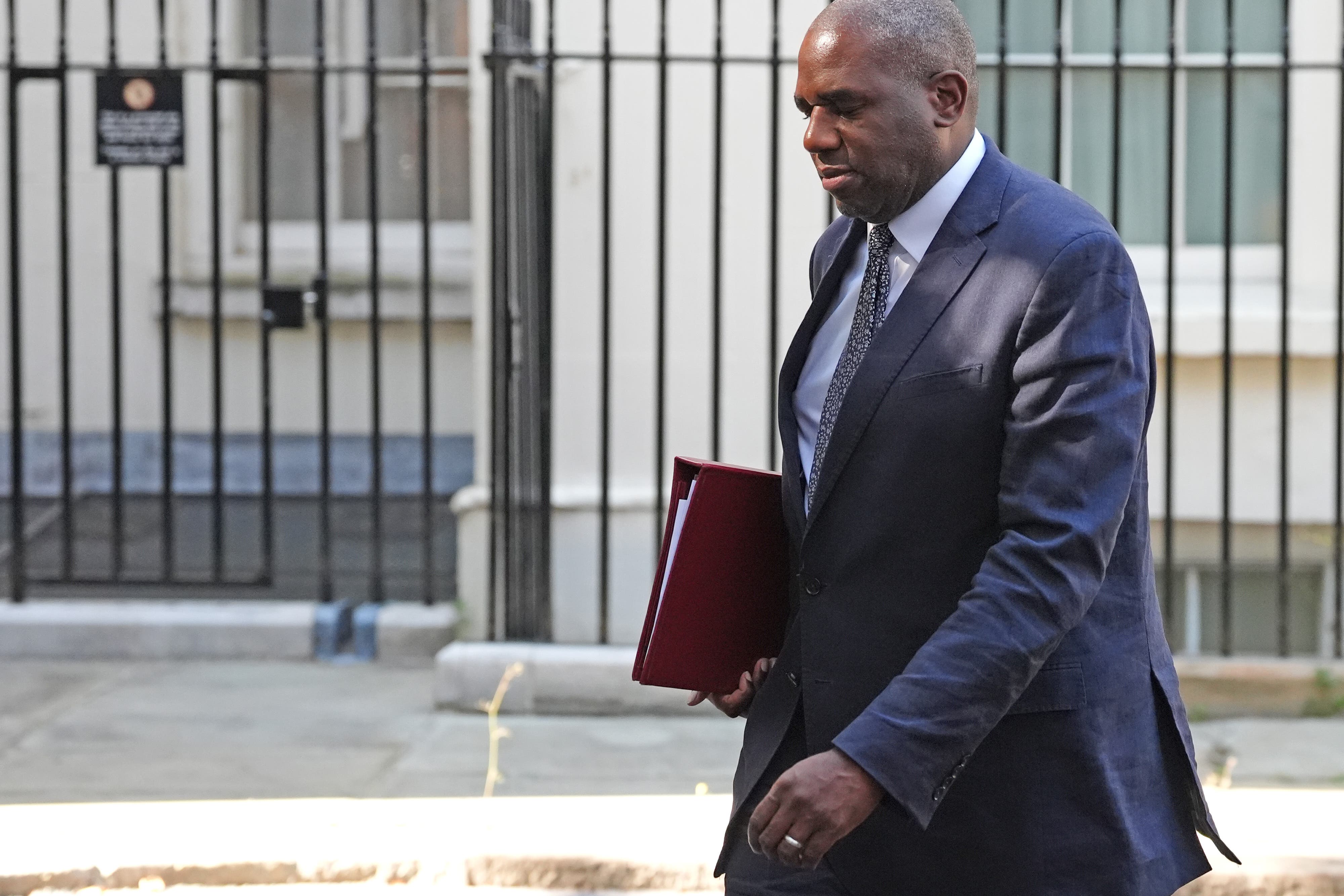 David Lammy announced the sanctions