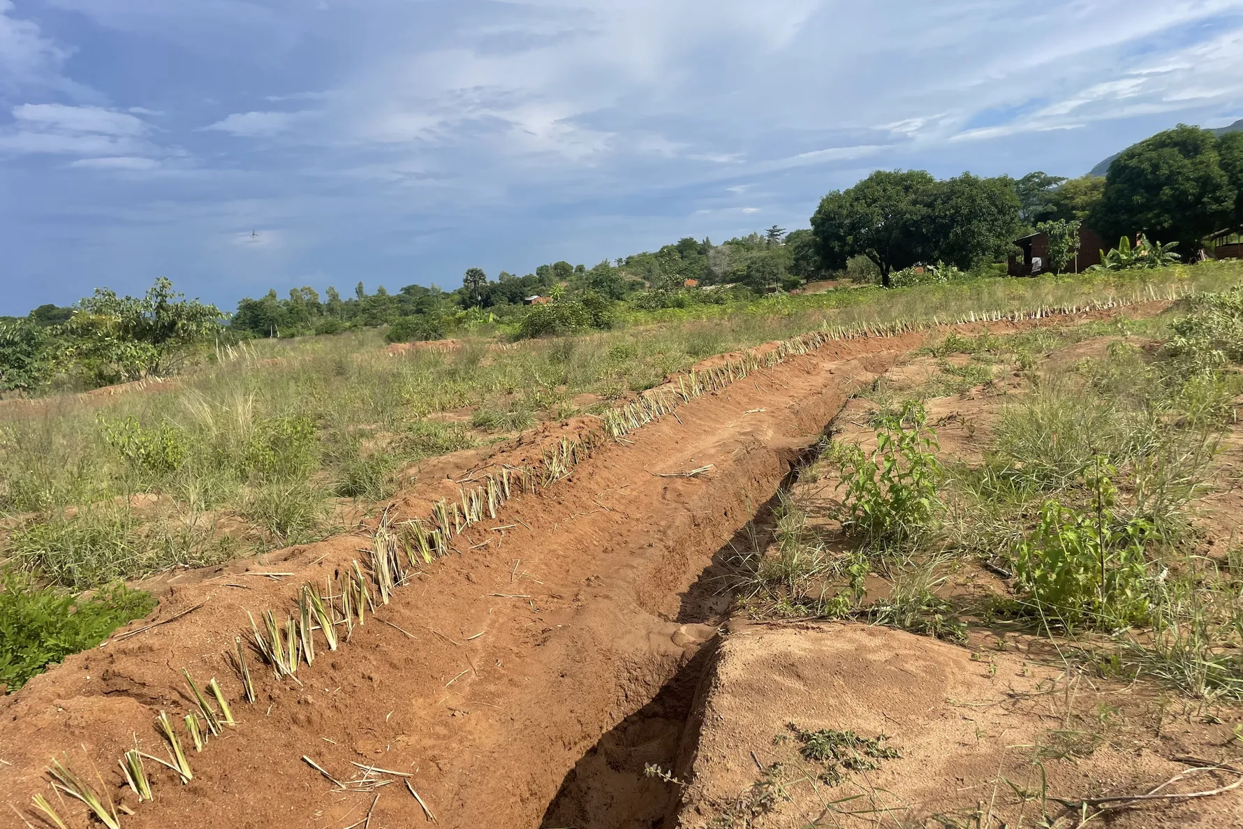 Climate adaptation efforts that have been achieved under LIFE-AR’s work in Sub-Saharan Africa include this effort to protect against floods and erosion in rural village in Malawi