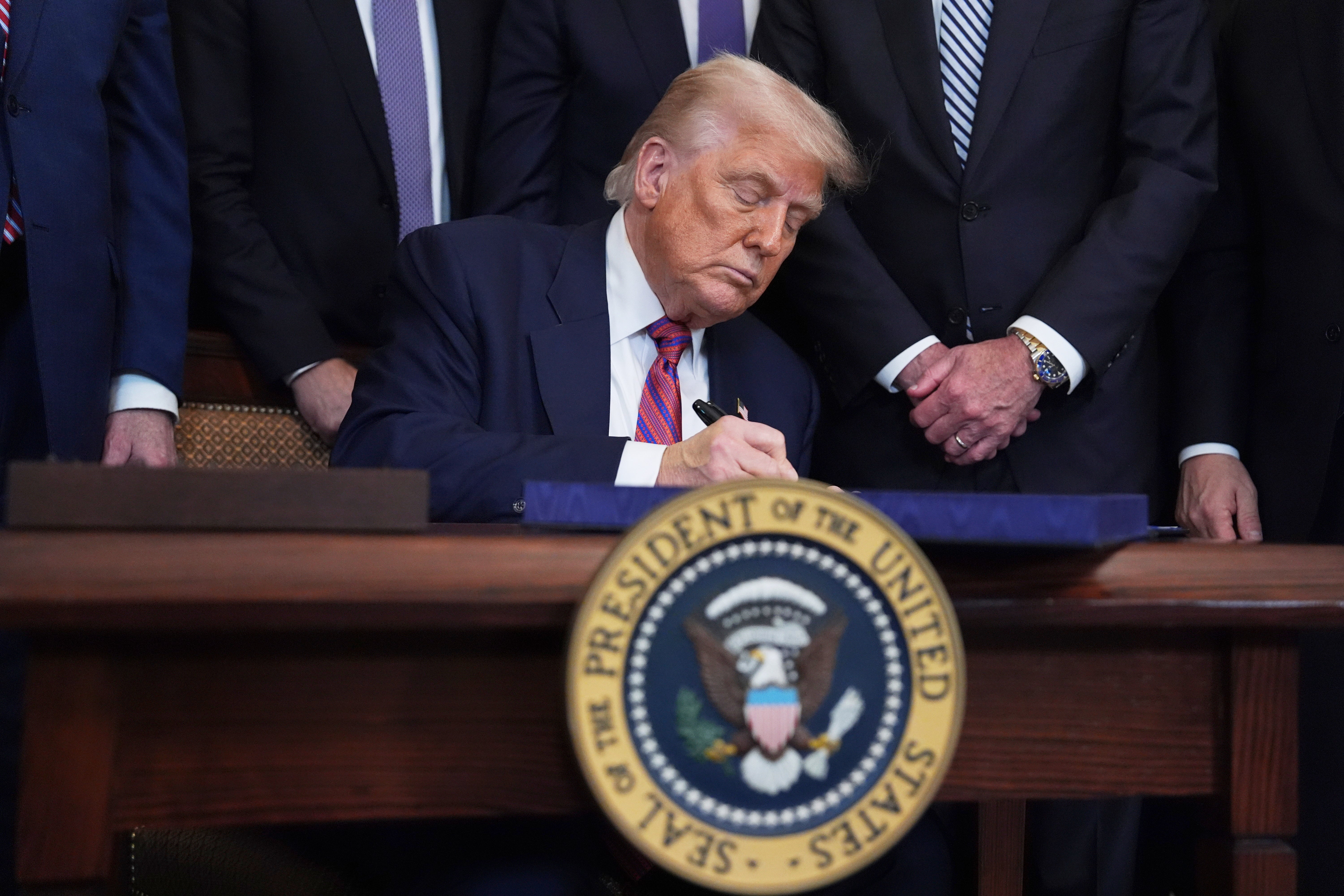 President Donald Trump's administration has eased regulation of the broader crypto industry