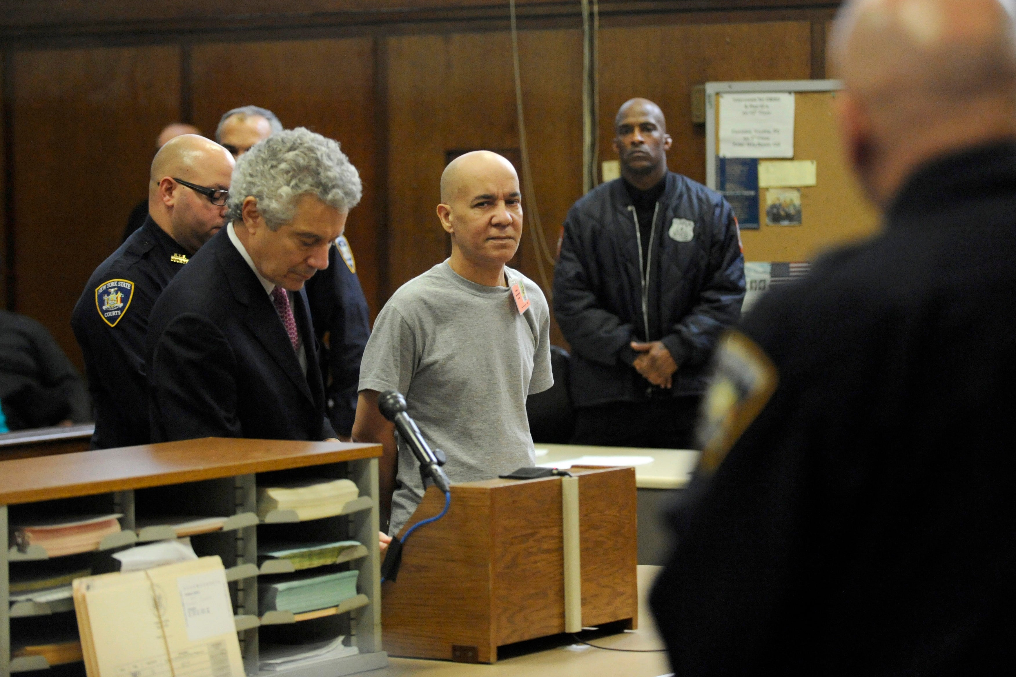 Pedro Hernandez appears in Manhattan criminal court with his attorney, Harvey Fishbein, Nov. 15, 2012, in New York