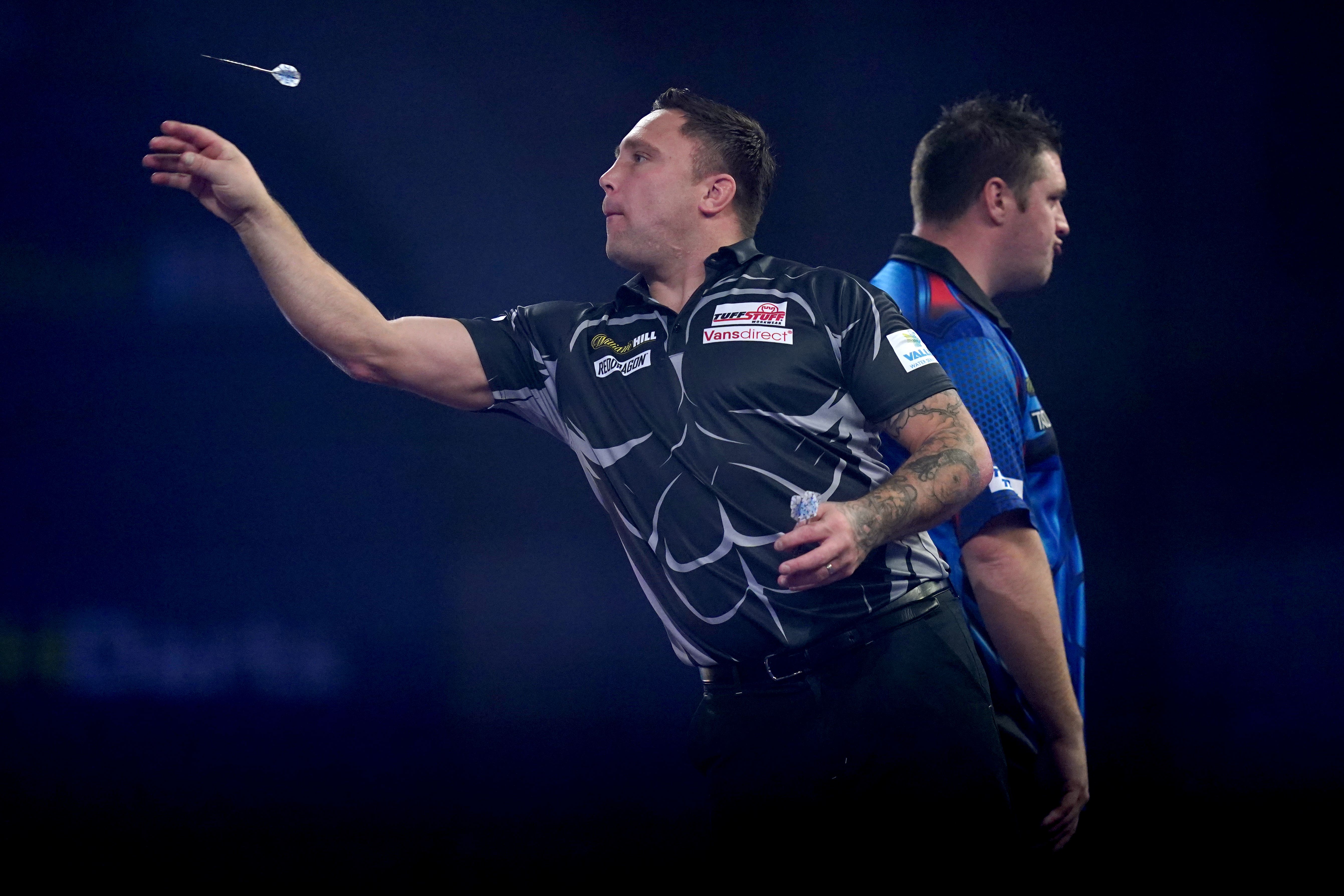 Gerwyn Price was involved in a heated exchange with Daryl Gurney (John Walton/PA)