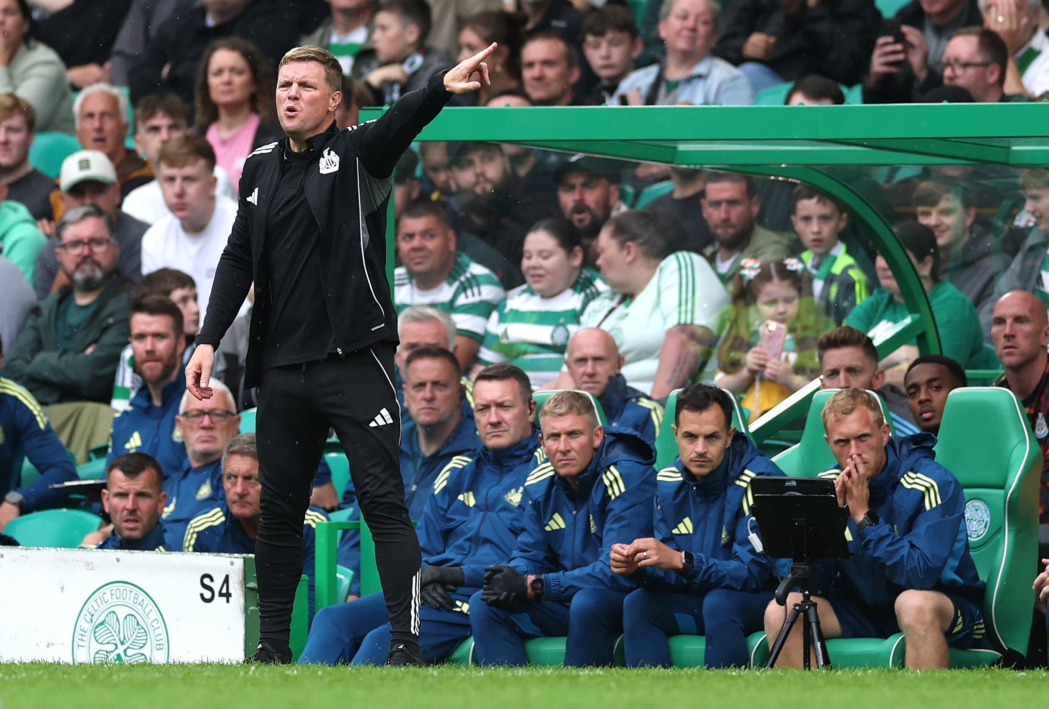 Eddie Howe left Alexander Isak out of Newcastle's pre-season friendly against Celtic 'due to speculation over his future'