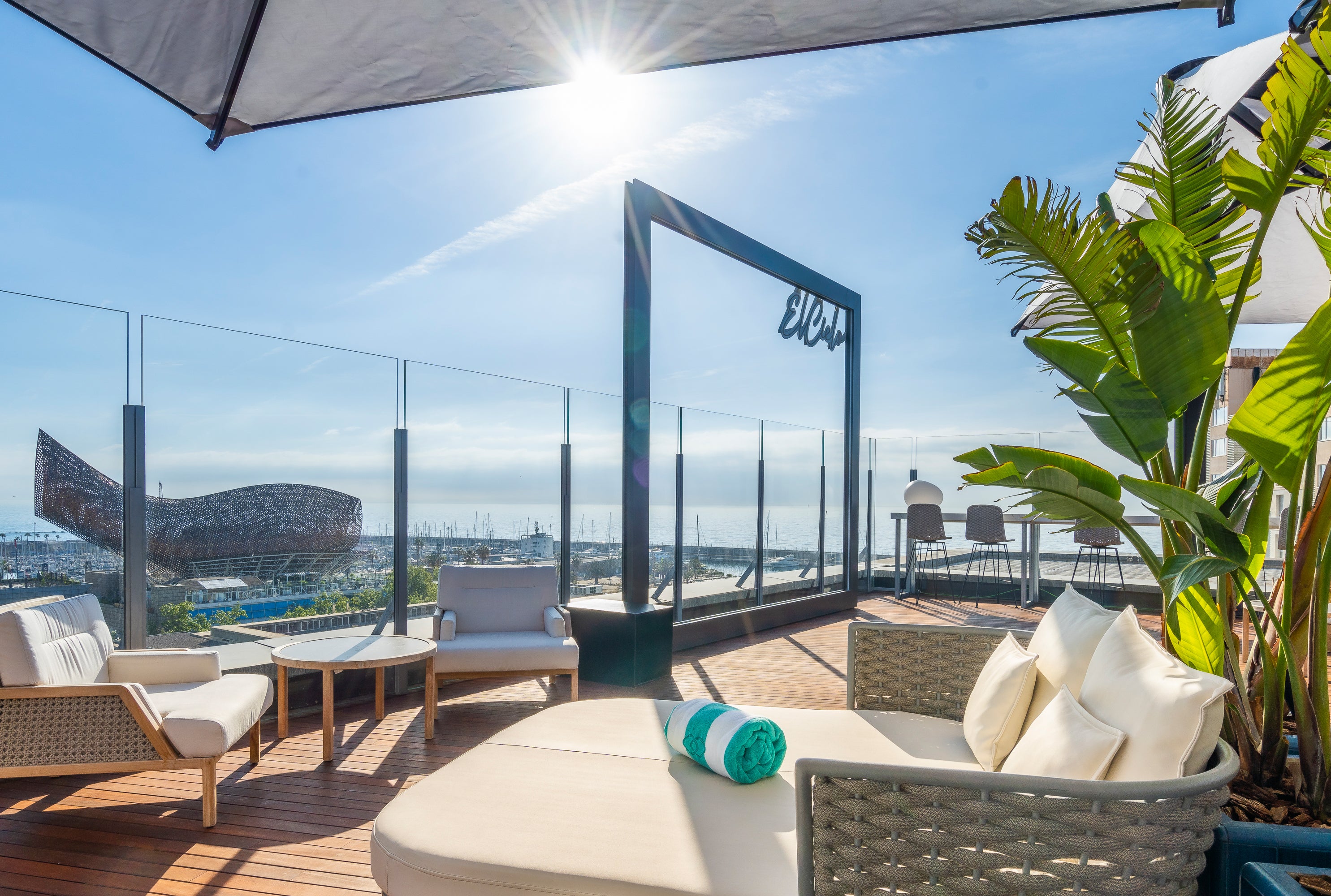 The rooftop pool at Sofitel Barcelona Skipper is the pièce de résistance