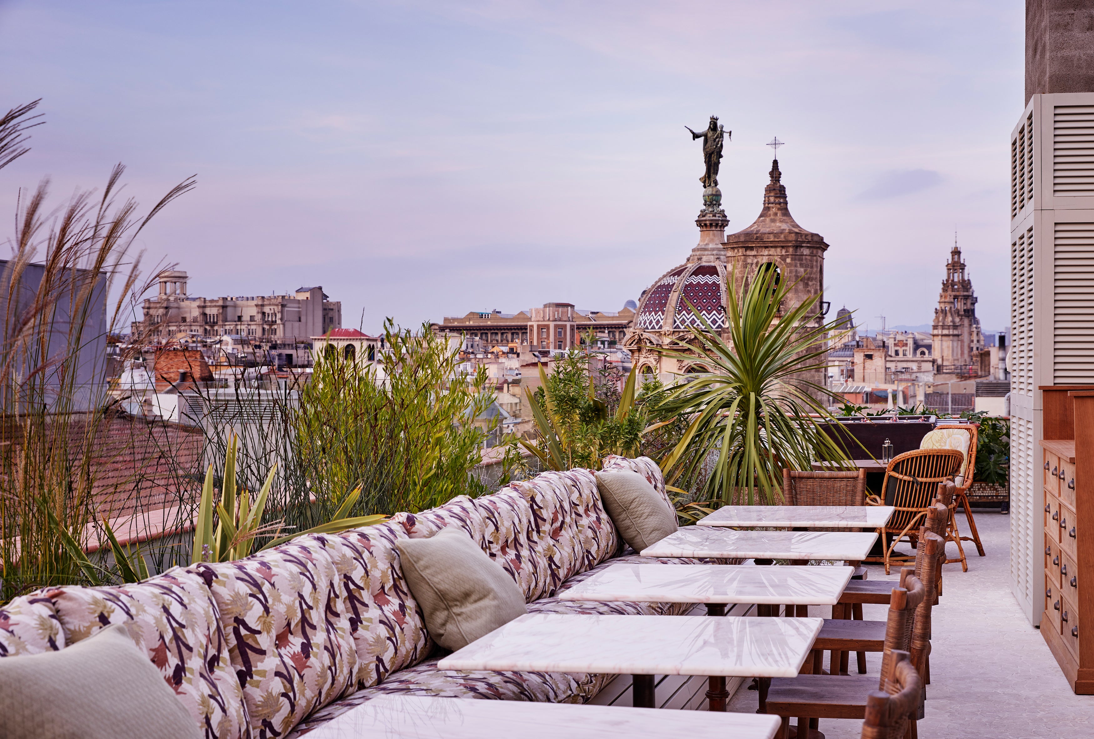 Dine as the sun sets at Soho House Barcelona