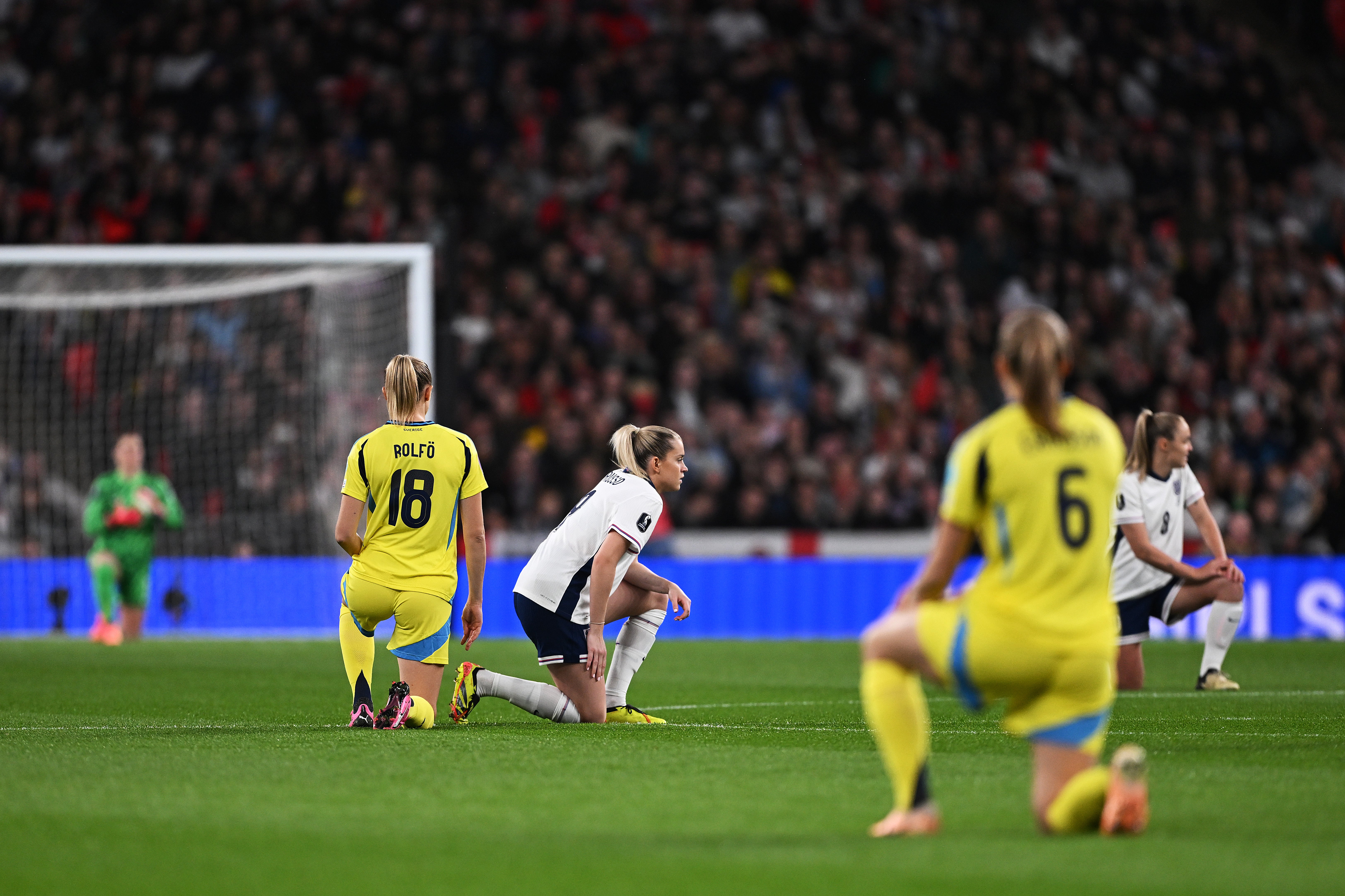 Why England won’t take the knee vs Italy following racist abuse of Jess Carter