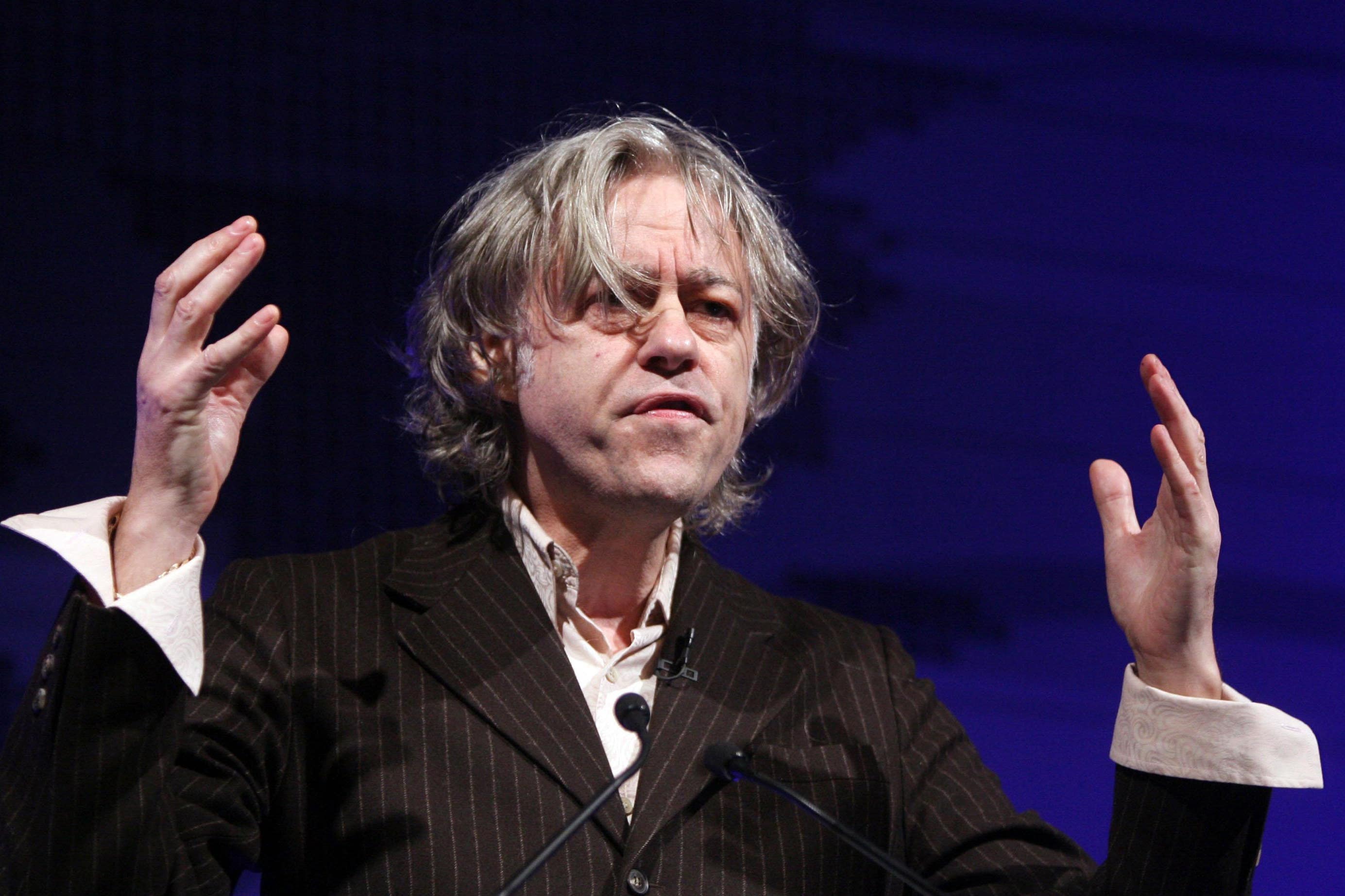 Bob Geldof urged Israelis to ‘get in their cars and drive food to the border’