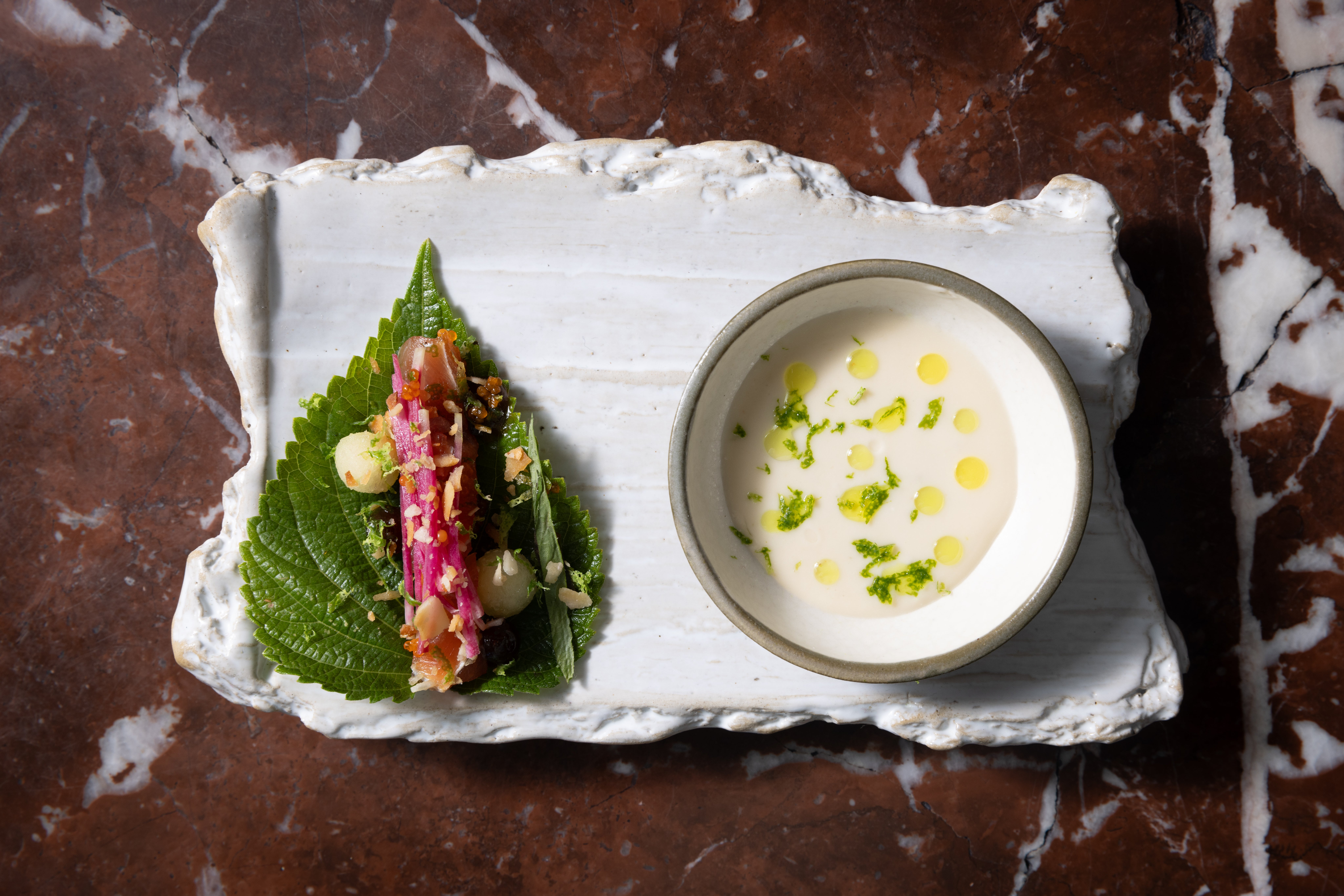 Bright, punchy and deceptively simple – dishes like this reflect Ryan Cole’s philosophy: let the ingredients speak, then whisper something unforgettable