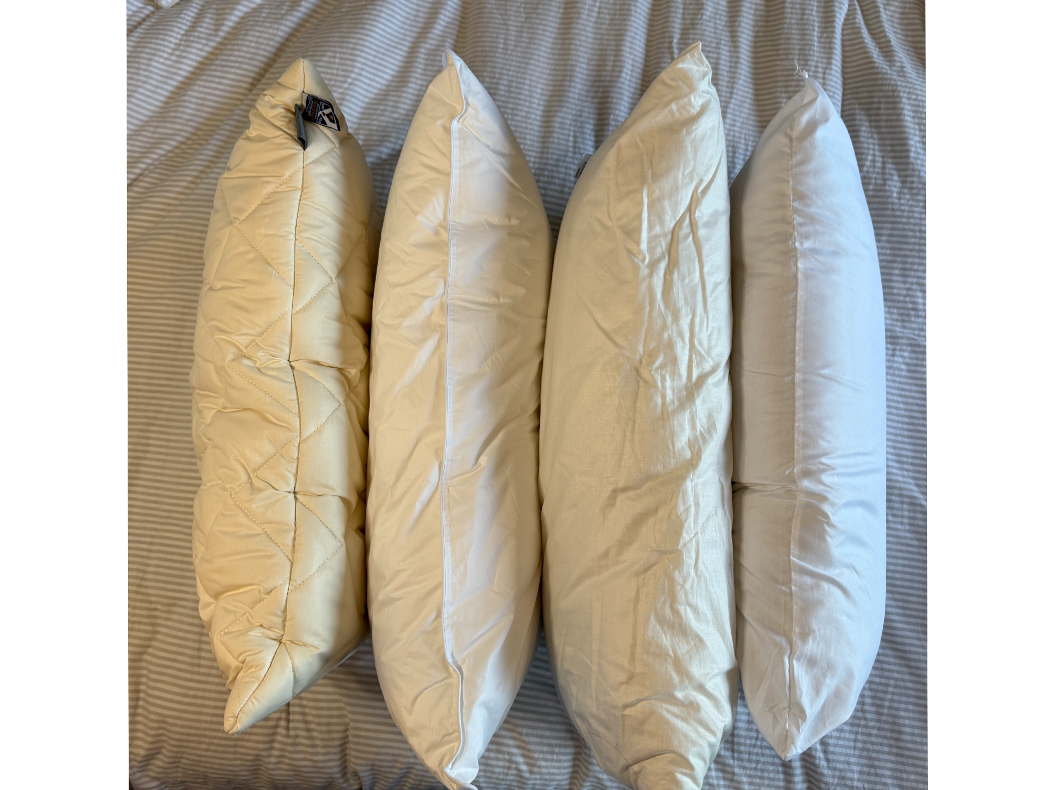 The pillows were tested by different types of sleepers