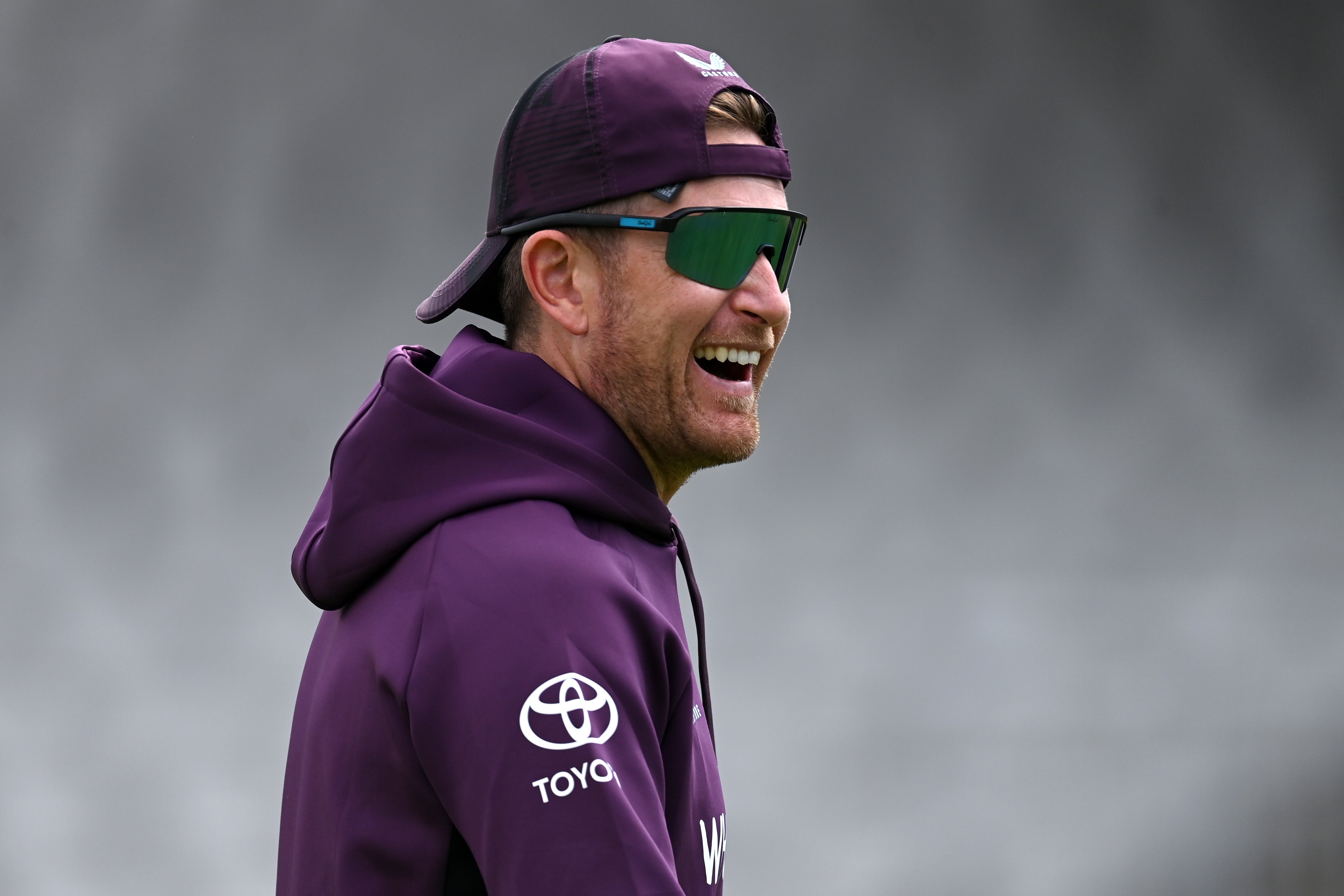Liam Dawson of England during a net session at Emirates Old Trafford