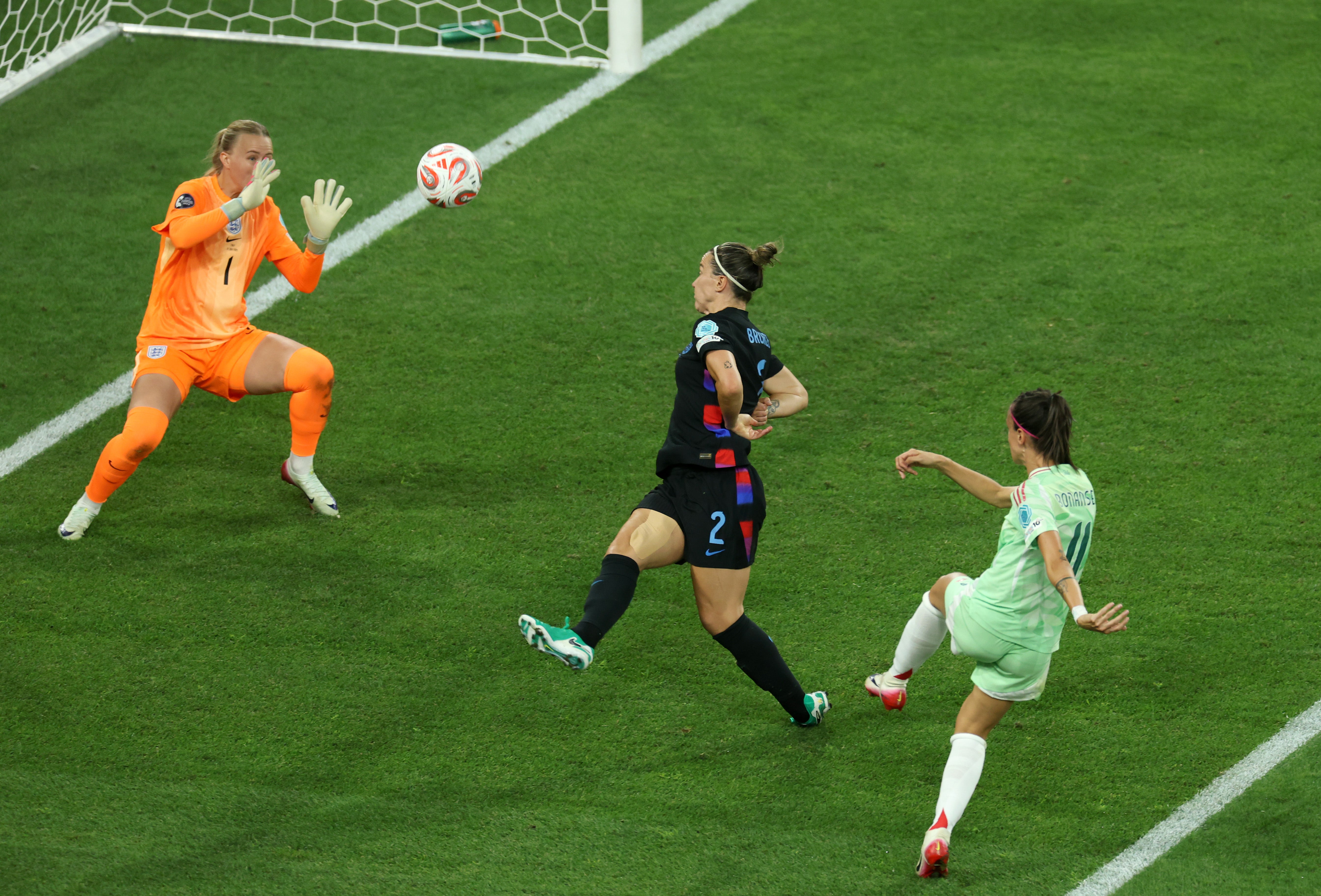 Lucy Bronze was at fault for Italy’s first goal