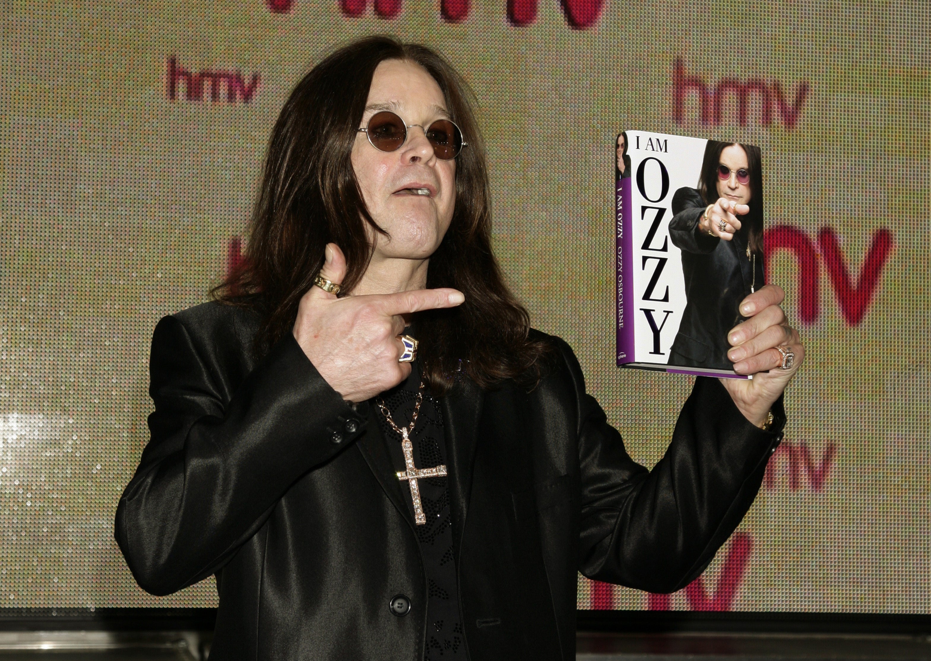 Ozzy Osbourne during a signing session for his book I Am Ozzy at an HMV store on Oxford Street, central London in 2009 (Yui Mok/PA)