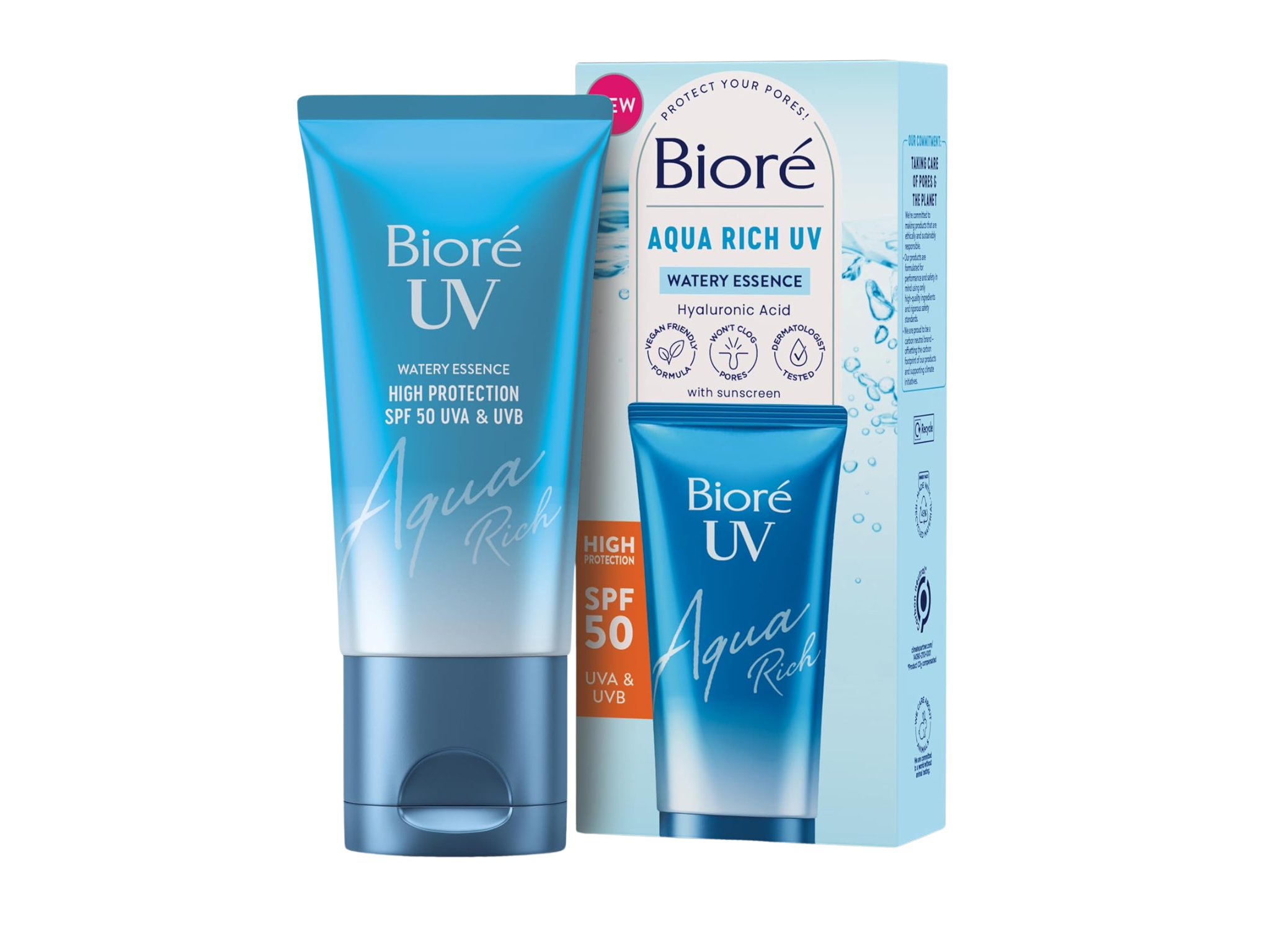 Best SPF for face IndyBest review Biore UV aqua rich water essence sunscreen SPF 50