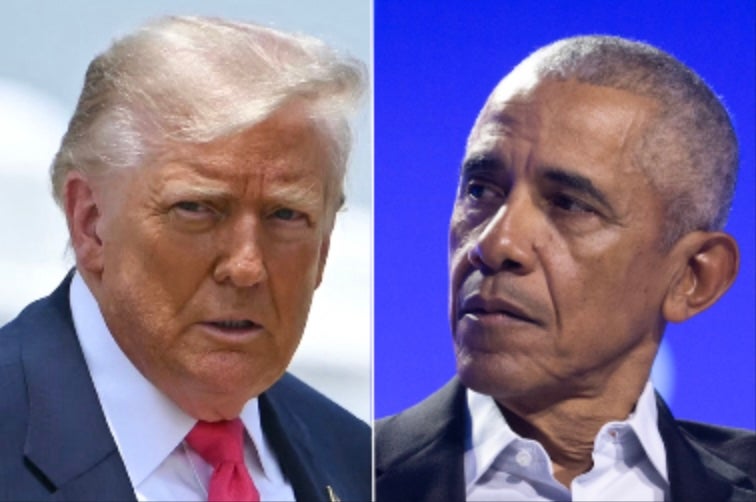 Donald Trump has long been accused of nurturing an ‘obsession’ with his predecessor Barack Obama