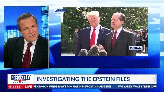 Newsmax host Greg Kelly said this week that the light prison sentence Alex Acosta negotiated for Jeffrey Epstein "wasn't a sweetheart deal."