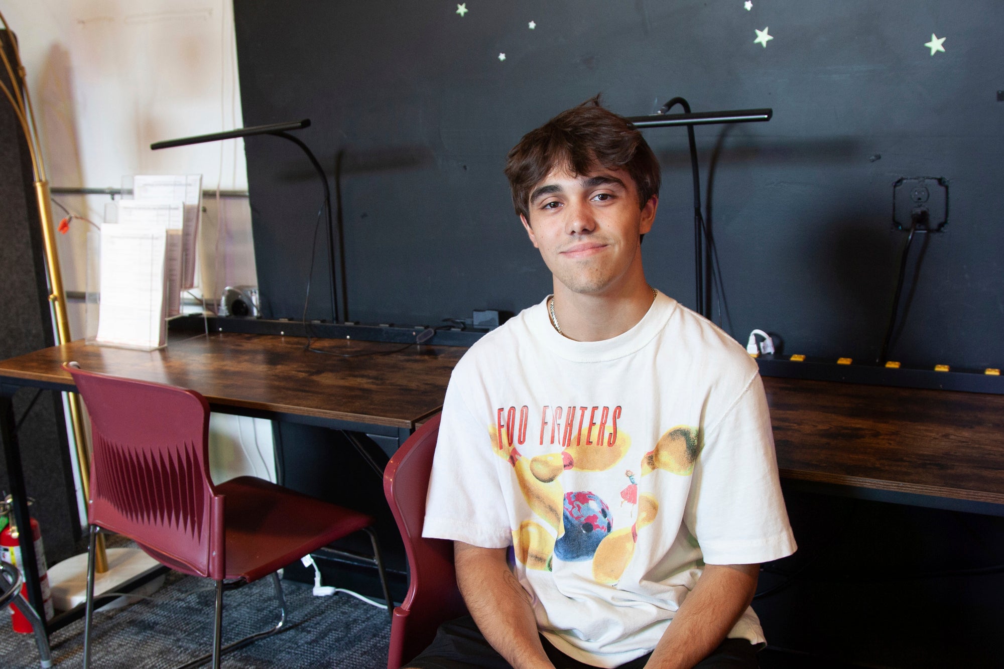 Bruce Perry, 17, uses artificial intelligence in school assignments and for personal questions