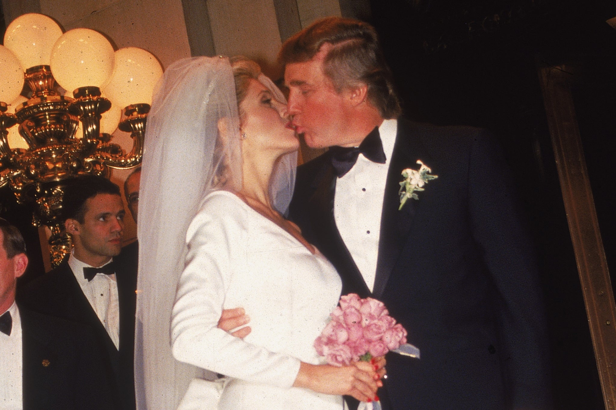 A CNN reporter says president Donald Trump hung up on him when he called to ask about new photos showing Jeffrey Esptein attending Trump’s 1993 wedding.