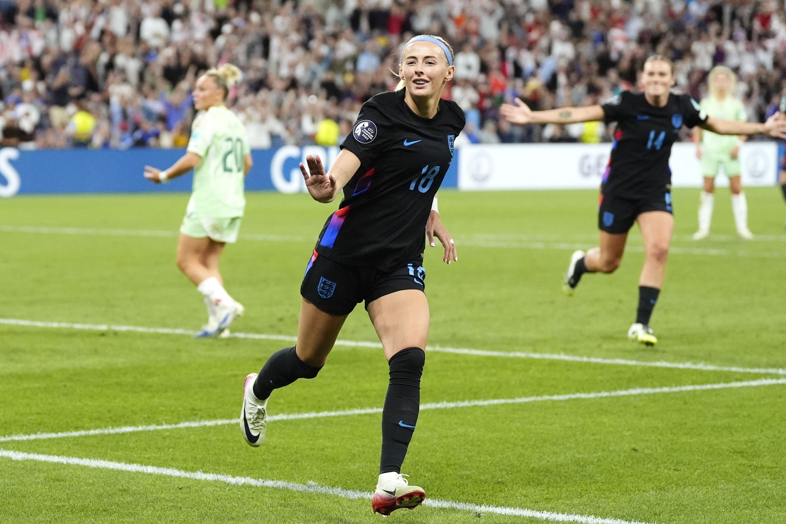 Chloe Kelly fired England into the Euro 2025 final (Nick Potts/PA)