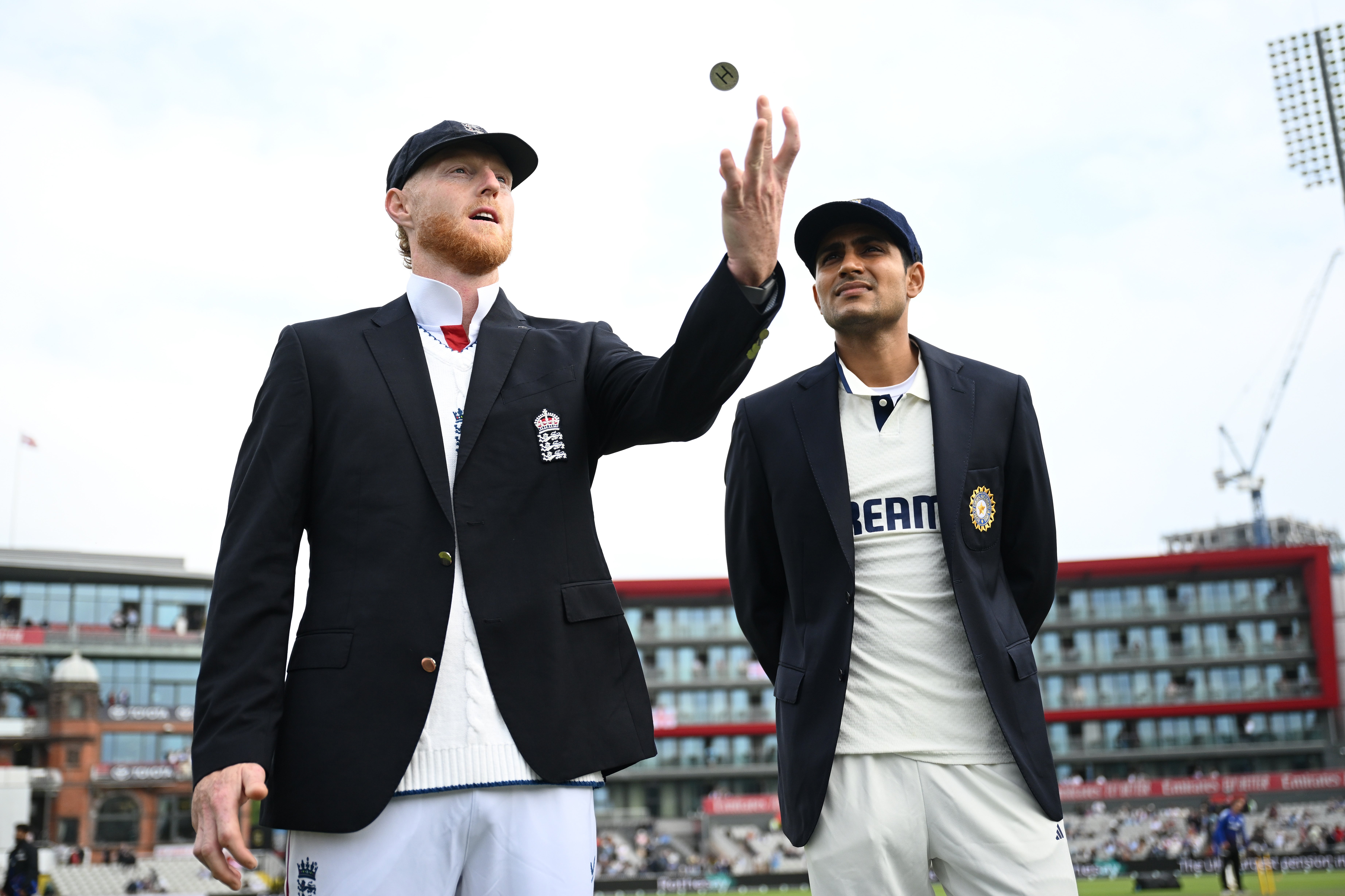 England captain Ben Stokes (left) and India counterpart Shubman Gill