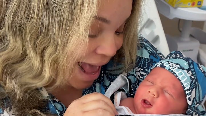 Trisha Paytas shares unique name of newborn son in first video