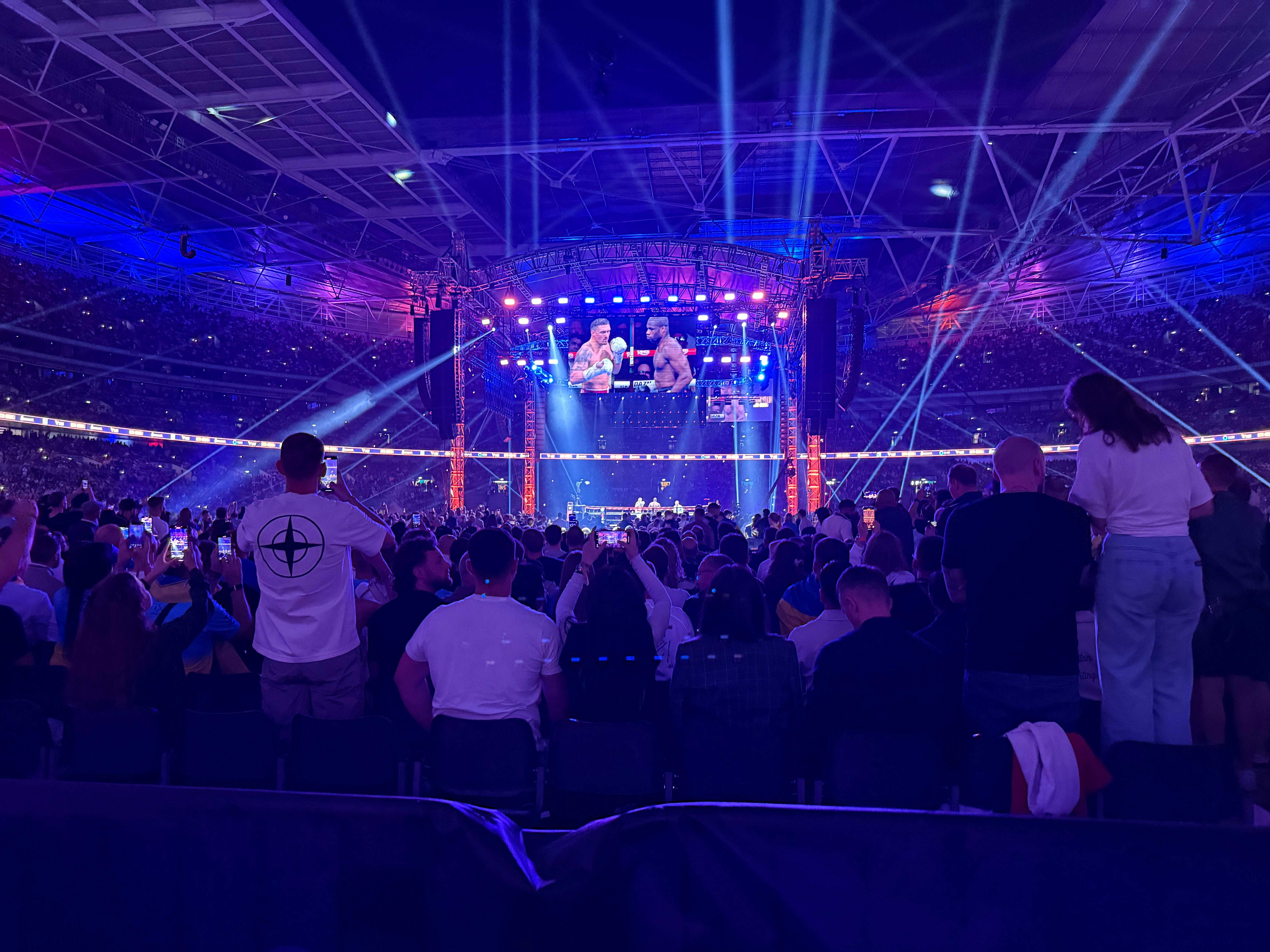 The view from our seats moments before the first bell