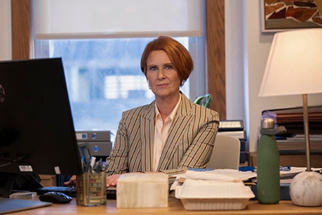 <p>Suit yourself: Cynthia Nixon as Miranda in ‘And Just Like That...’</p>
