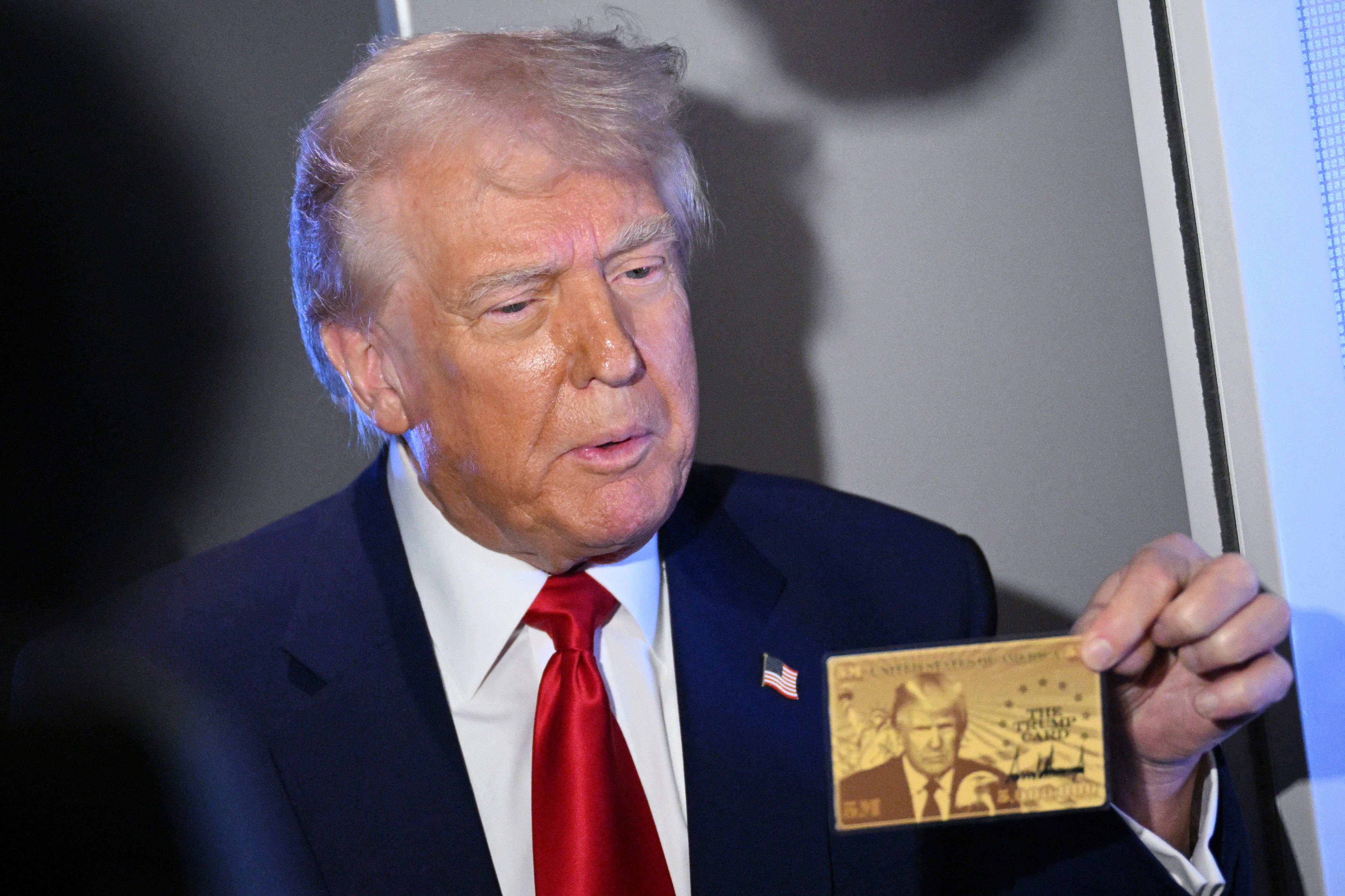 President Donald Trump holds a $5 million Gold Card. More wealthy families could opt for the Gold Card option as birthright citizenship is threatened