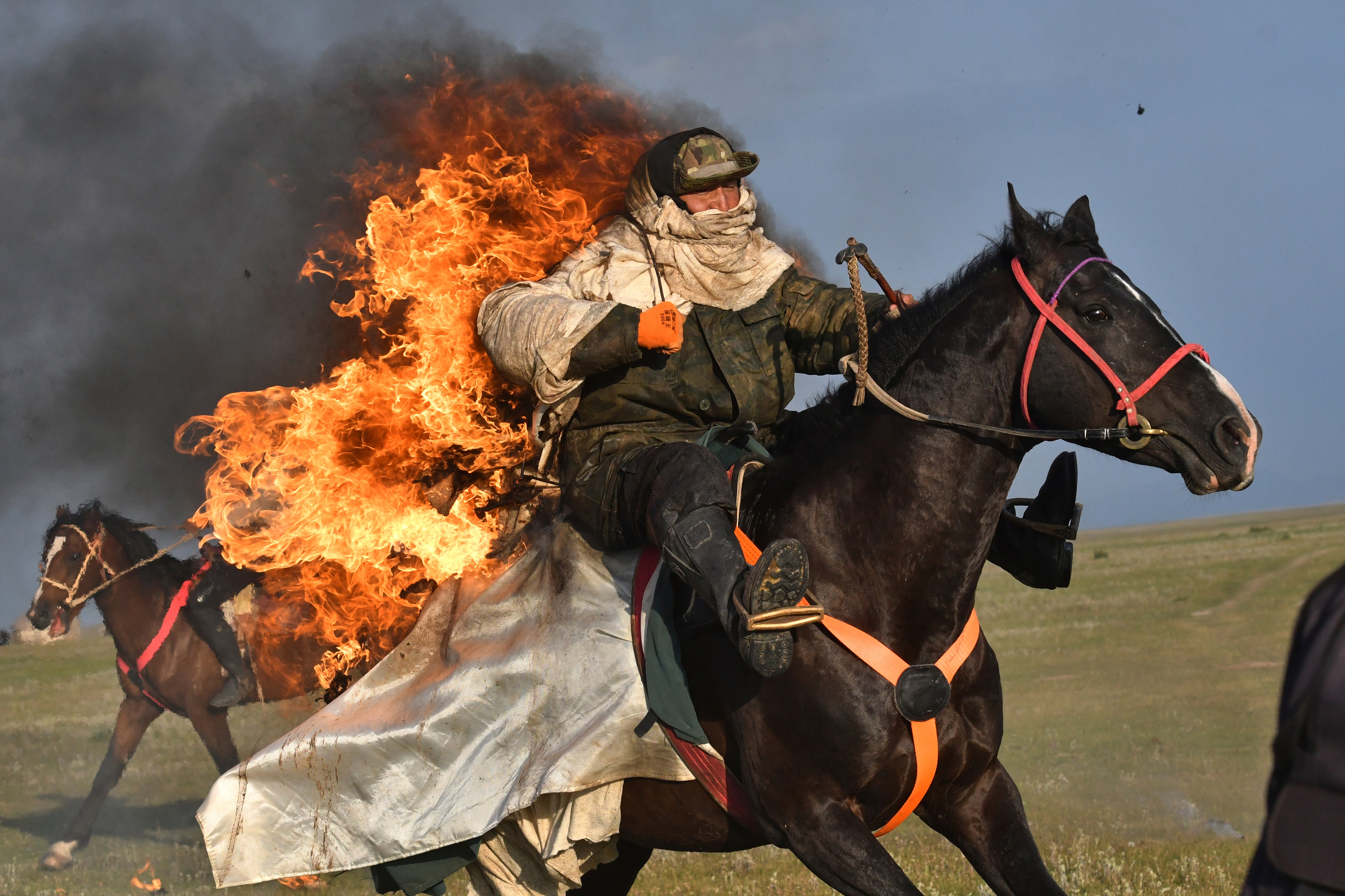APTOPIX Kyrgyzstan Gallops